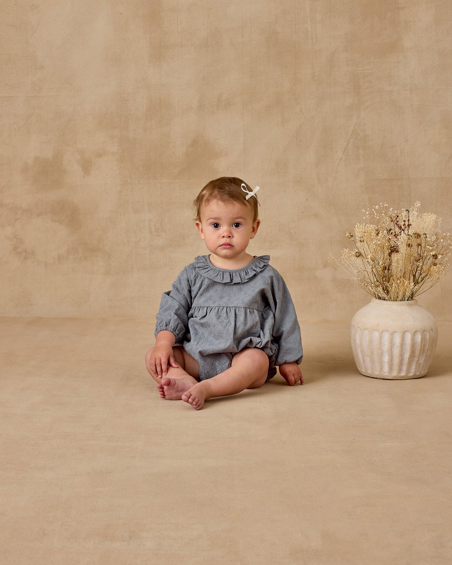 Mini Satin Bows, Set of 4 | Ivory, Raspberry - Rylee + Cru | Kids Clothes | Trendy Baby Clothes | Modern Infant Outfits |