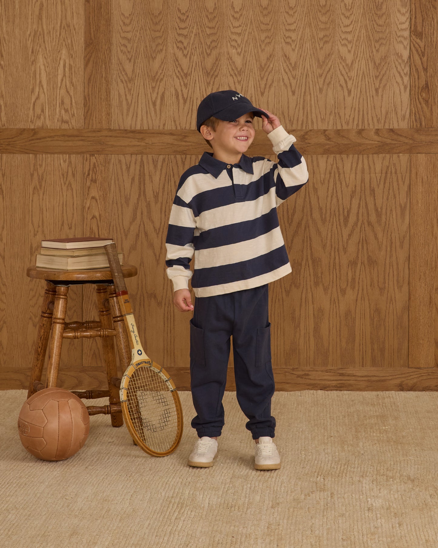 Cargo Jogger || Navy - Rylee + Cru | Kids Clothes | Trendy Baby Clothes | Modern Infant Outfits |