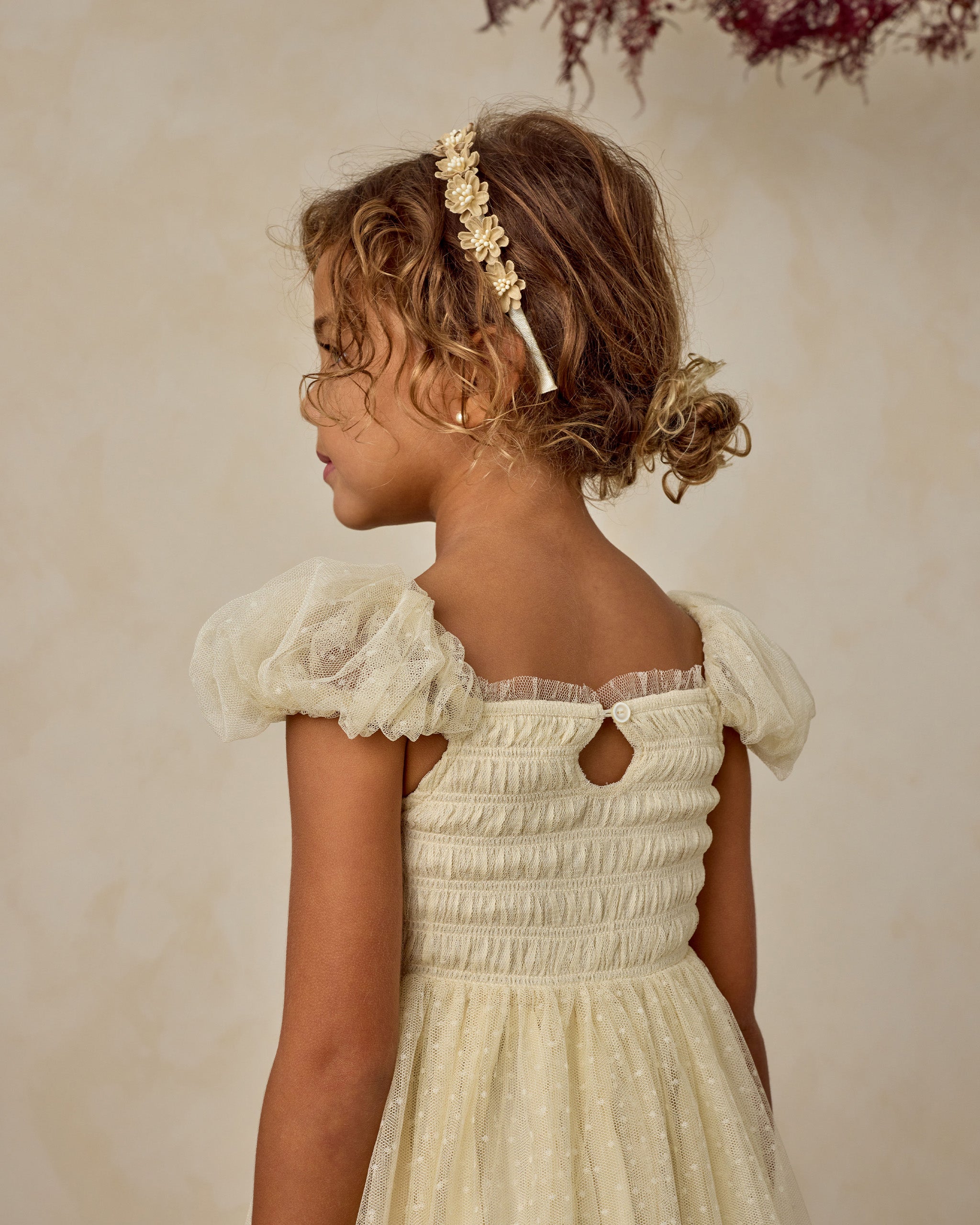 Floral Headband | Ecru - Rylee + Cru | Kids Clothes | Trendy Baby Clothes | Modern Infant Outfits |