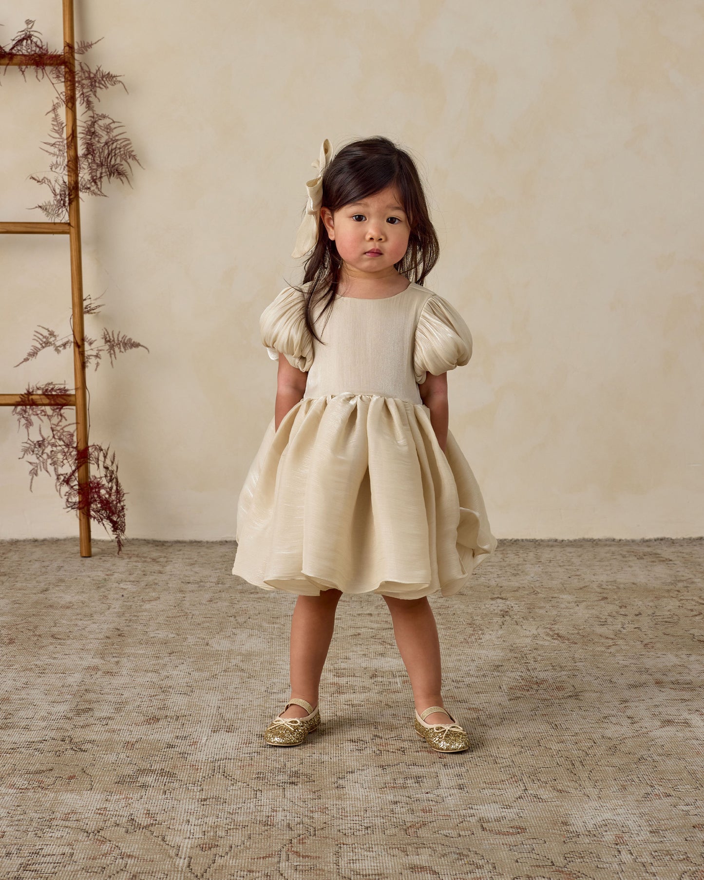 Ballet Flats | Gold Sparkle - Rylee + Cru | Kids Clothes | Trendy Baby Clothes | Modern Infant Outfits |