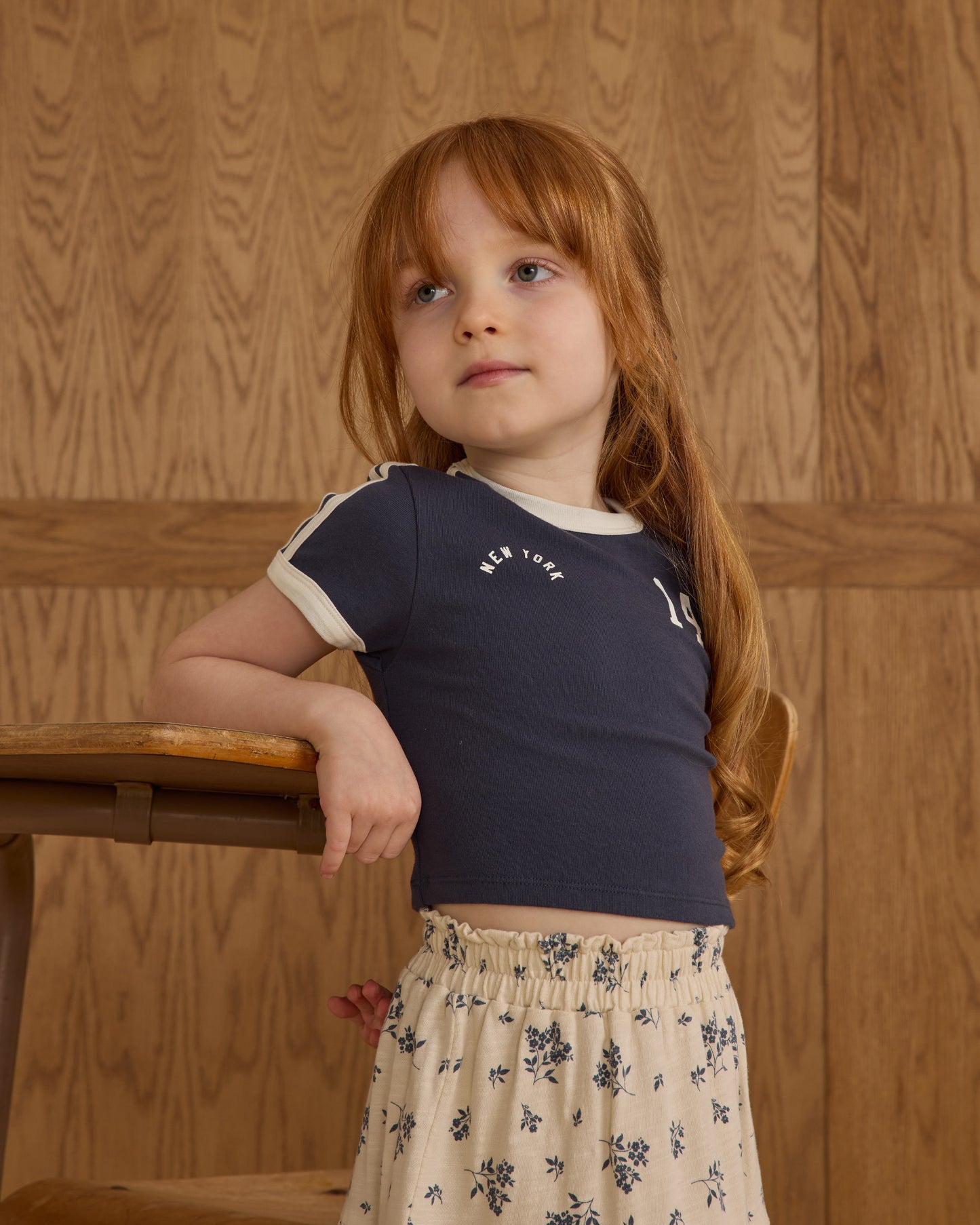 Baby Tee || Navy - Rylee + Cru | Kids Clothes | Trendy Baby Clothes | Modern Infant Outfits |