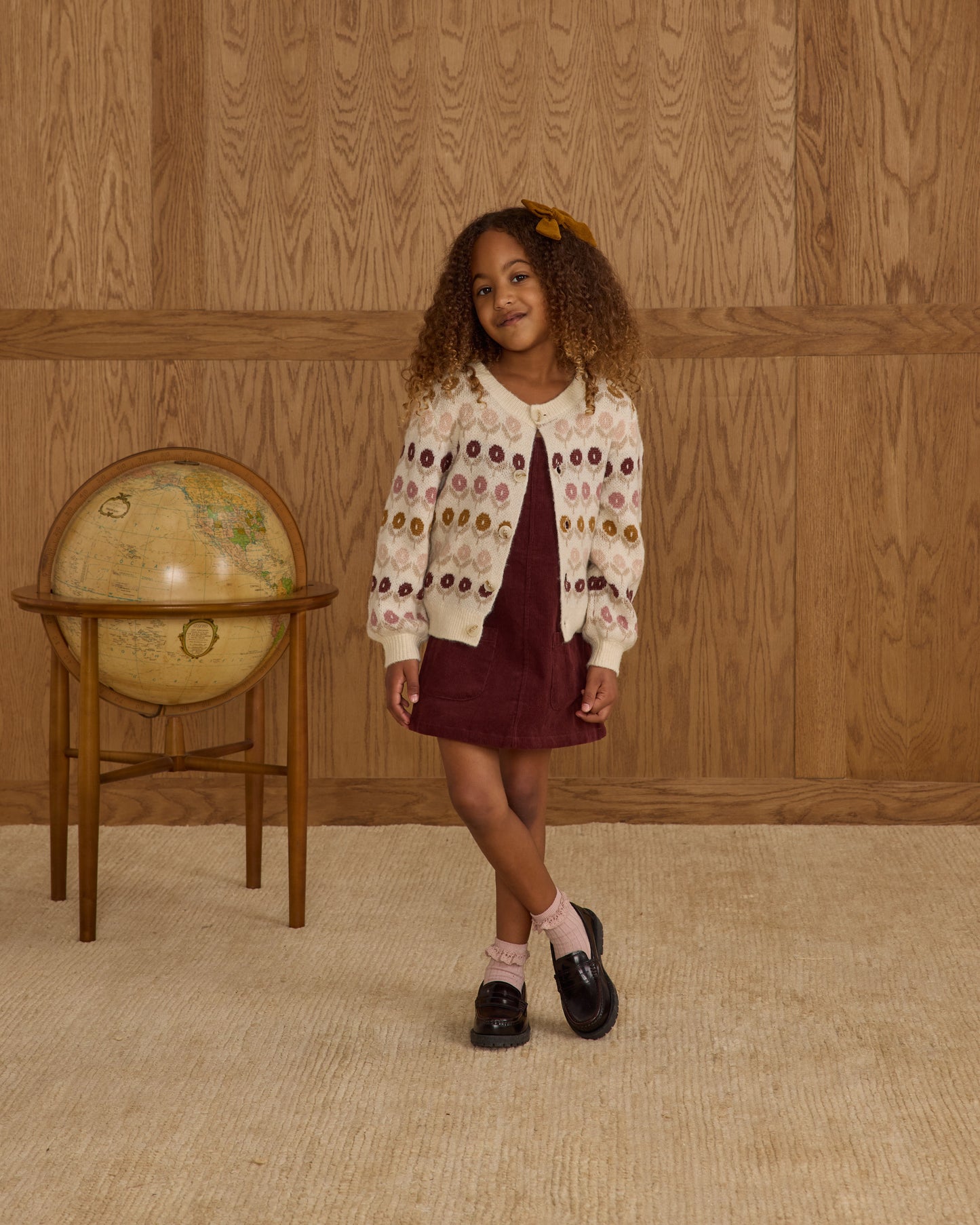 Cheyenne Cardigan || Floral Jacquard - Rylee + Cru | Kids Clothes | Trendy Baby Clothes | Modern Infant Outfits |