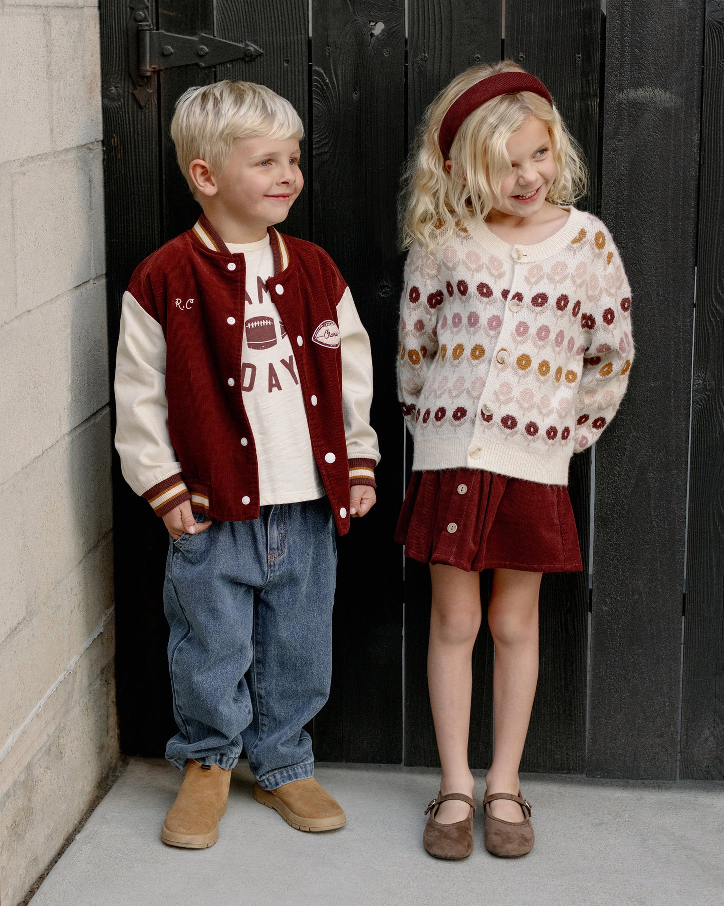 Cheyenne Cardigan || Floral Jacquard - Rylee + Cru | Kids Clothes | Trendy Baby Clothes | Modern Infant Outfits |