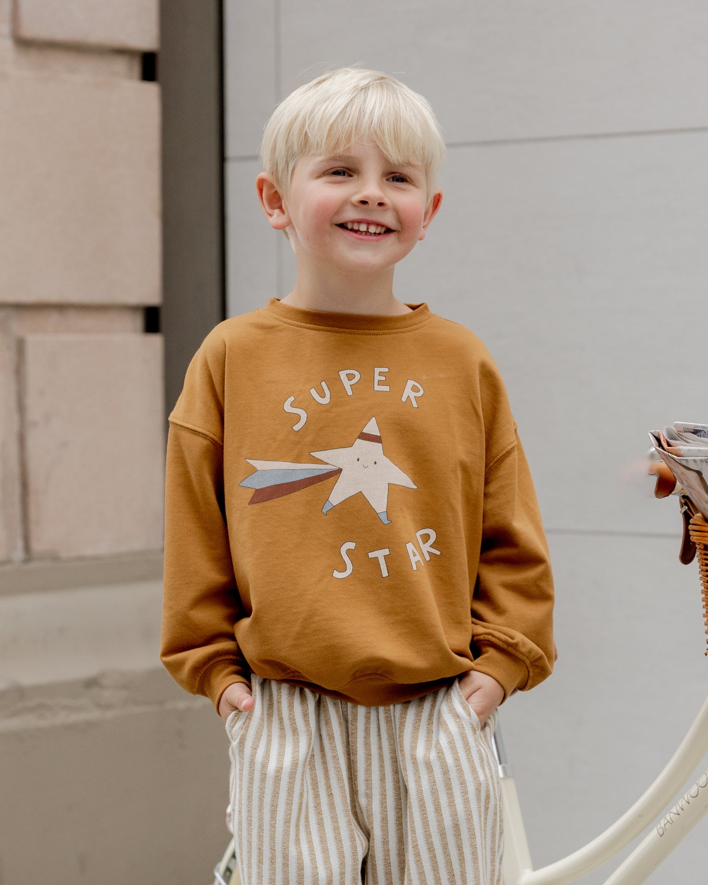 Relaxed Sweatshirt || Super Star - Rylee + Cru | Kids Clothes | Trendy Baby Clothes | Modern Infant Outfits |