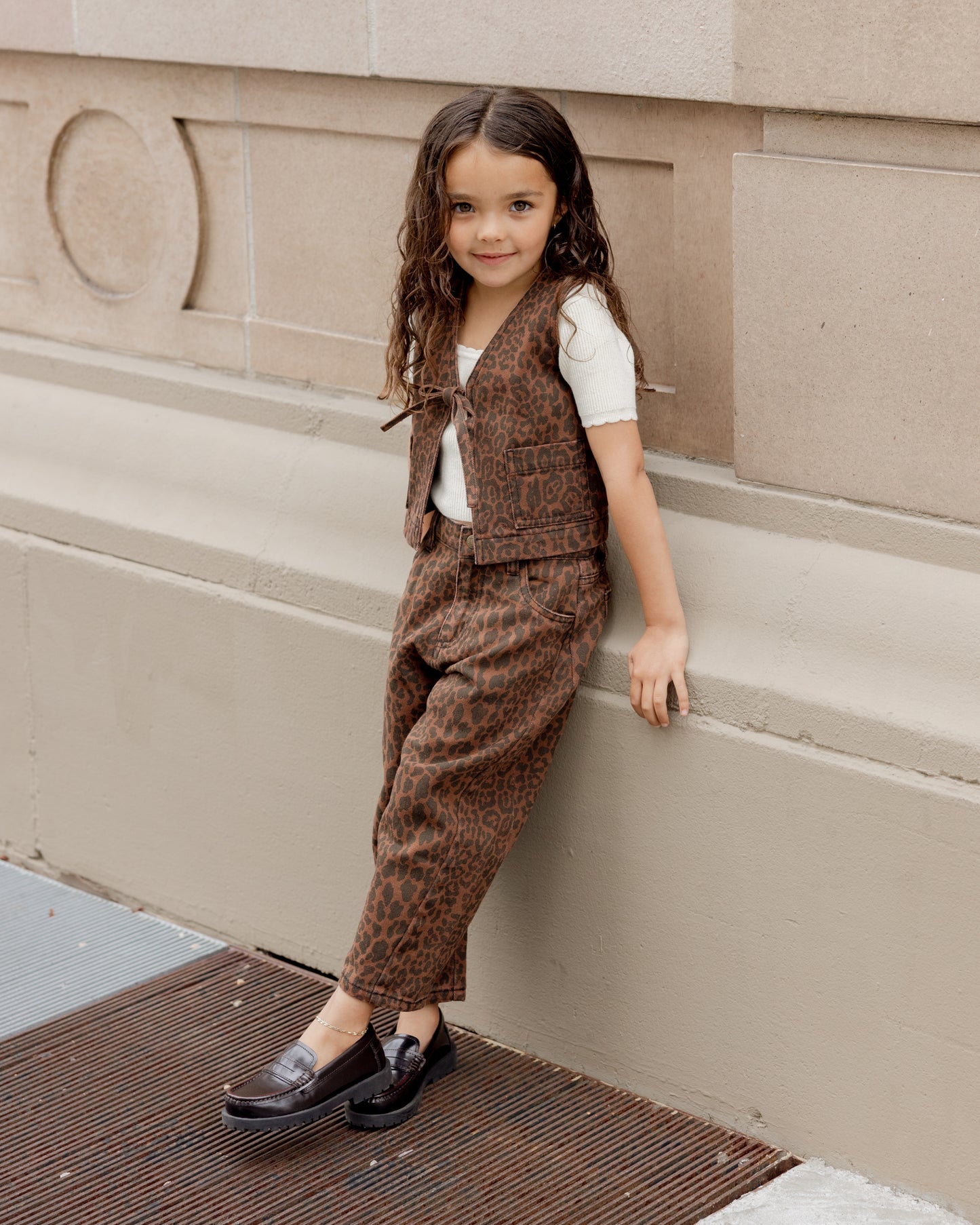 Barrel Pant || Leopard - Rylee + Cru | Kids Clothes | Trendy Baby Clothes | Modern Infant Outfits |