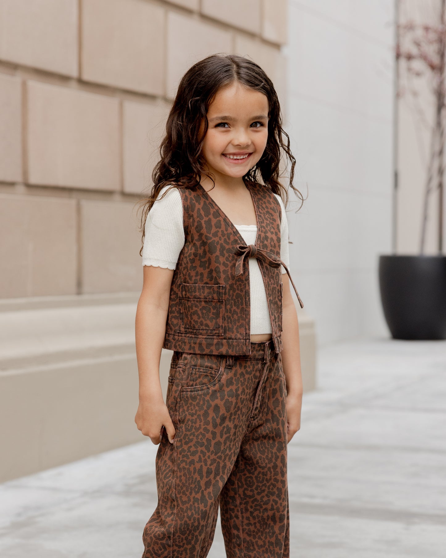 Barrel Pant || Leopard - Rylee + Cru | Kids Clothes | Trendy Baby Clothes | Modern Infant Outfits |