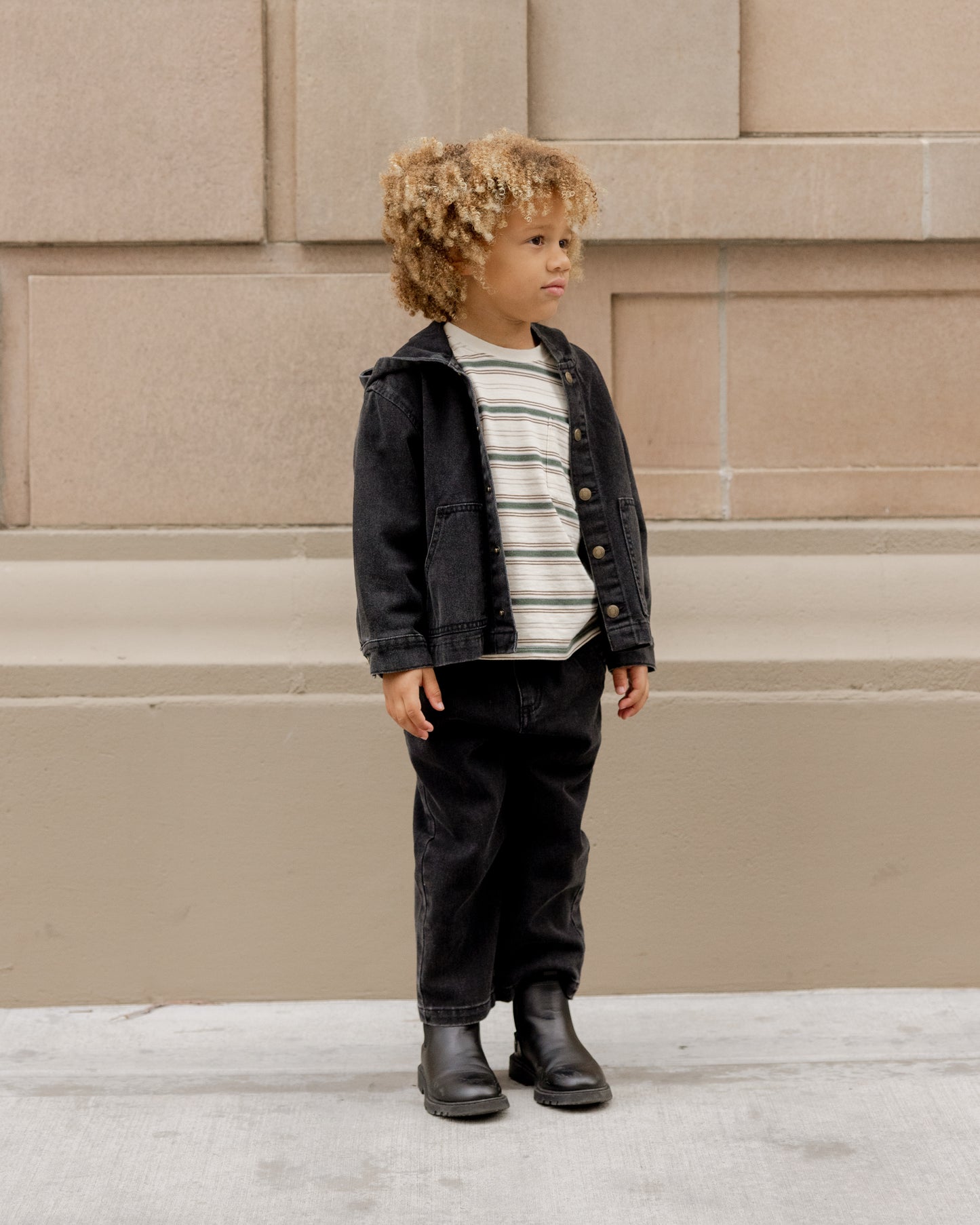 Sammy Jacket || Washed Black - Rylee + Cru | Kids Clothes | Trendy Baby Clothes | Modern Infant Outfits |