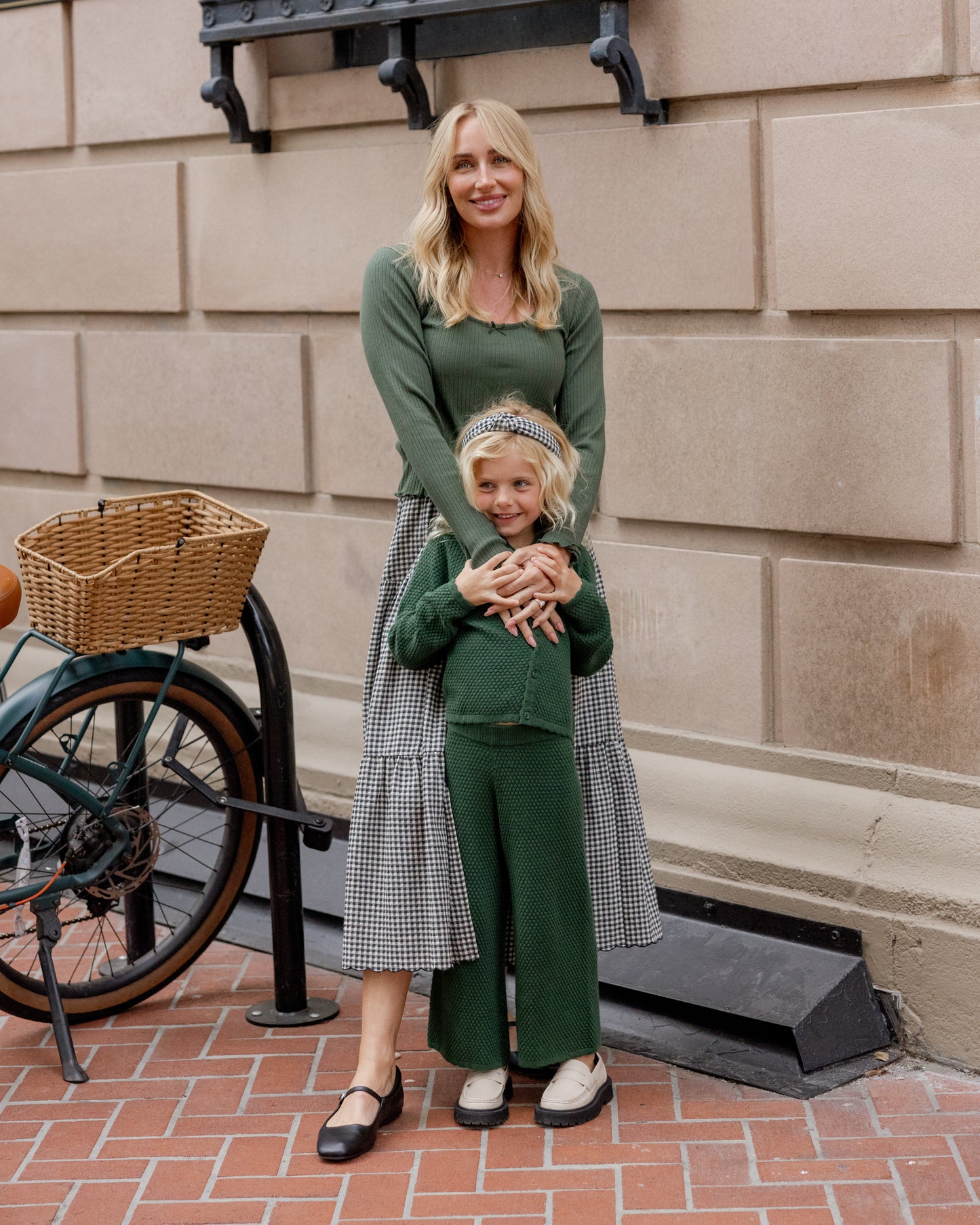 Ribbed Long Sleeve | Green - Rylee + Cru | Kids Clothes | Trendy Baby Clothes | Modern Infant Outfits |