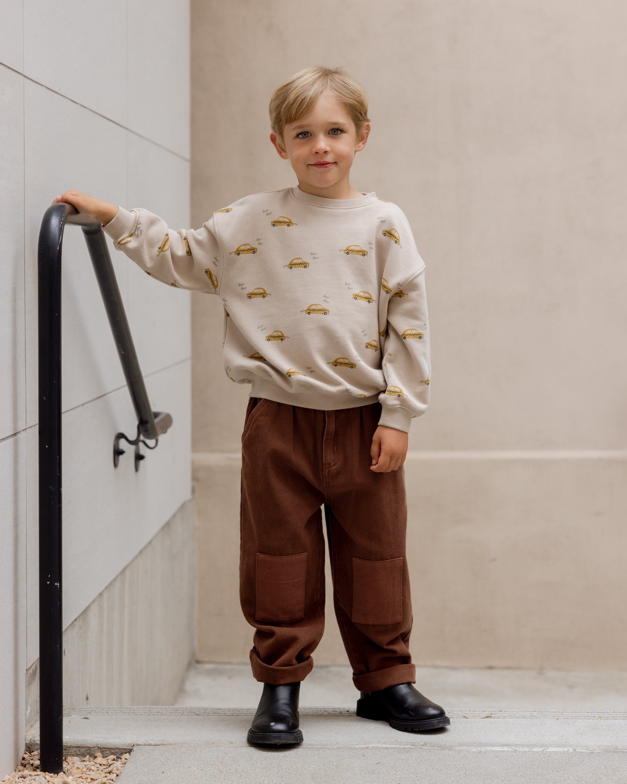 Baggy Pant || Brown - Rylee + Cru | Kids Clothes | Trendy Baby Clothes | Modern Infant Outfits |