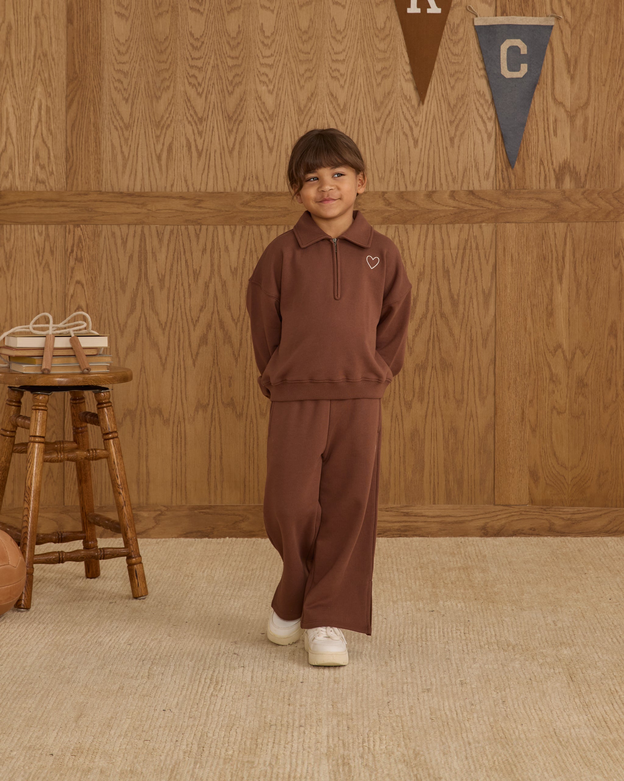 Hailey Sweatpant || Brown - Rylee + Cru | Kids Clothes | Trendy Baby Clothes | Modern Infant Outfits |