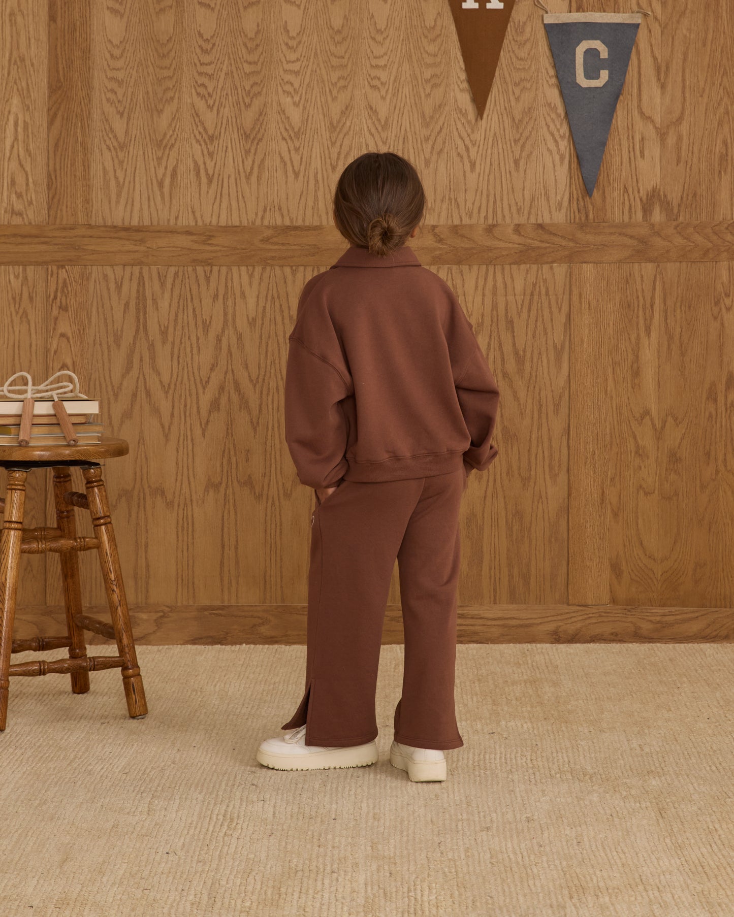 Hailey Sweatpant || Brown - Rylee + Cru | Kids Clothes | Trendy Baby Clothes | Modern Infant Outfits |