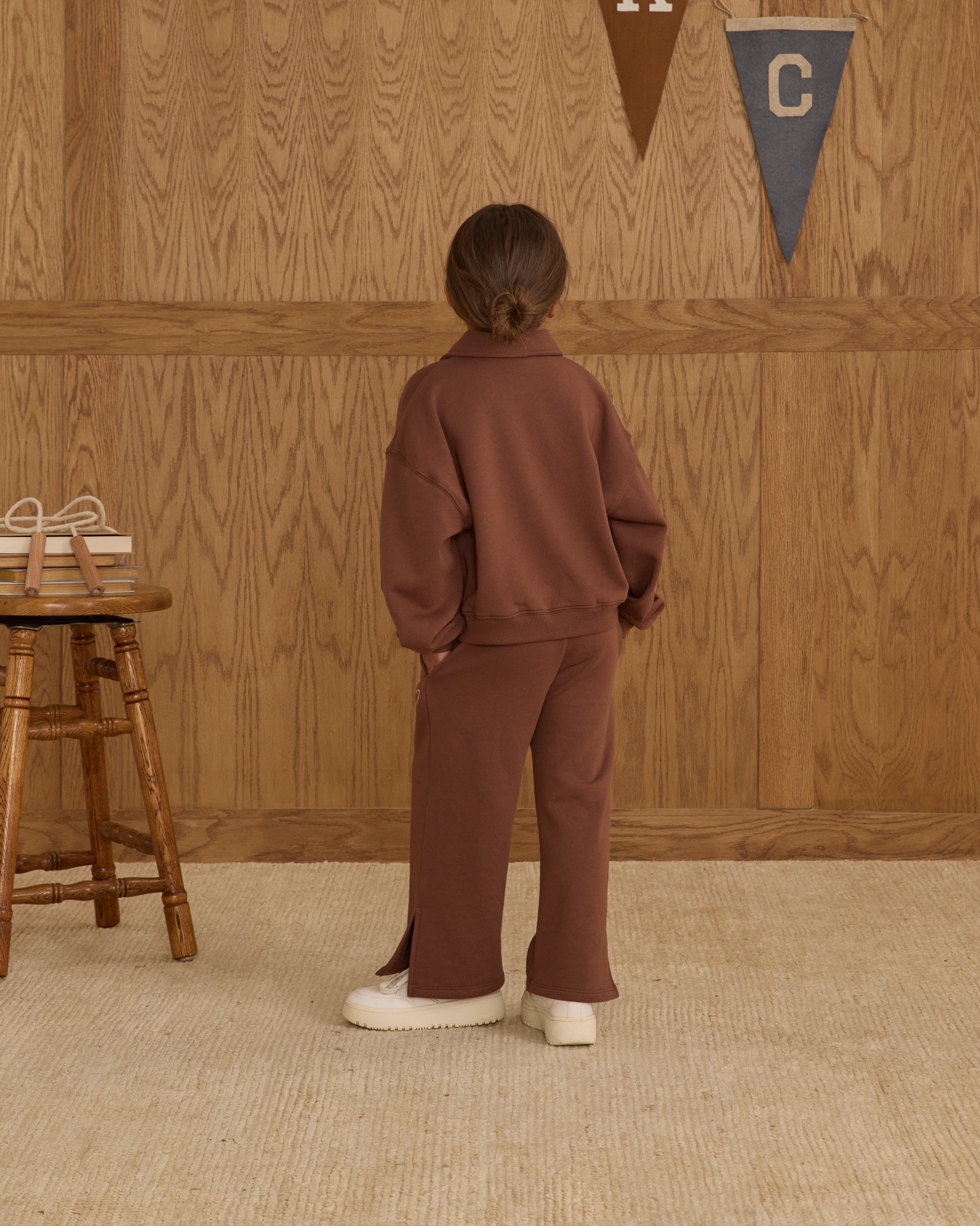 Hailey Sweatpant || Brown - Rylee + Cru | Kids Clothes | Trendy Baby Clothes | Modern Infant Outfits |