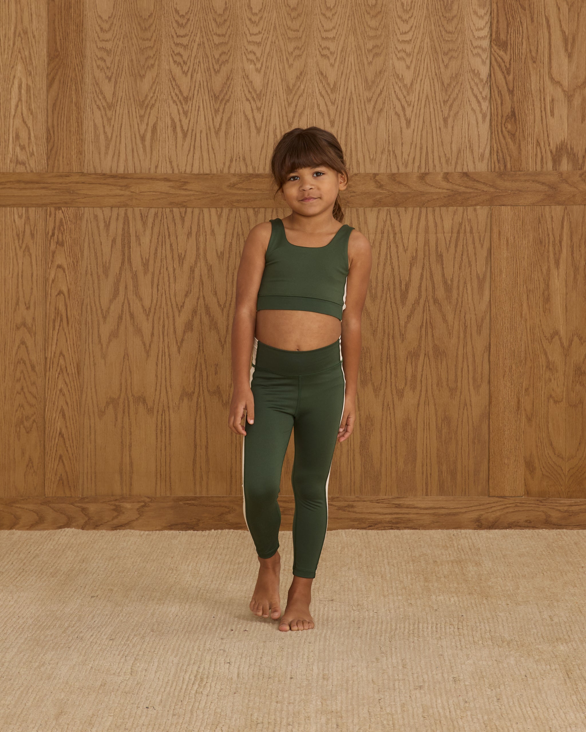 Swift Sports Bra || Green - Rylee + Cru | Kids Clothes | Trendy Baby Clothes | Modern Infant Outfits |