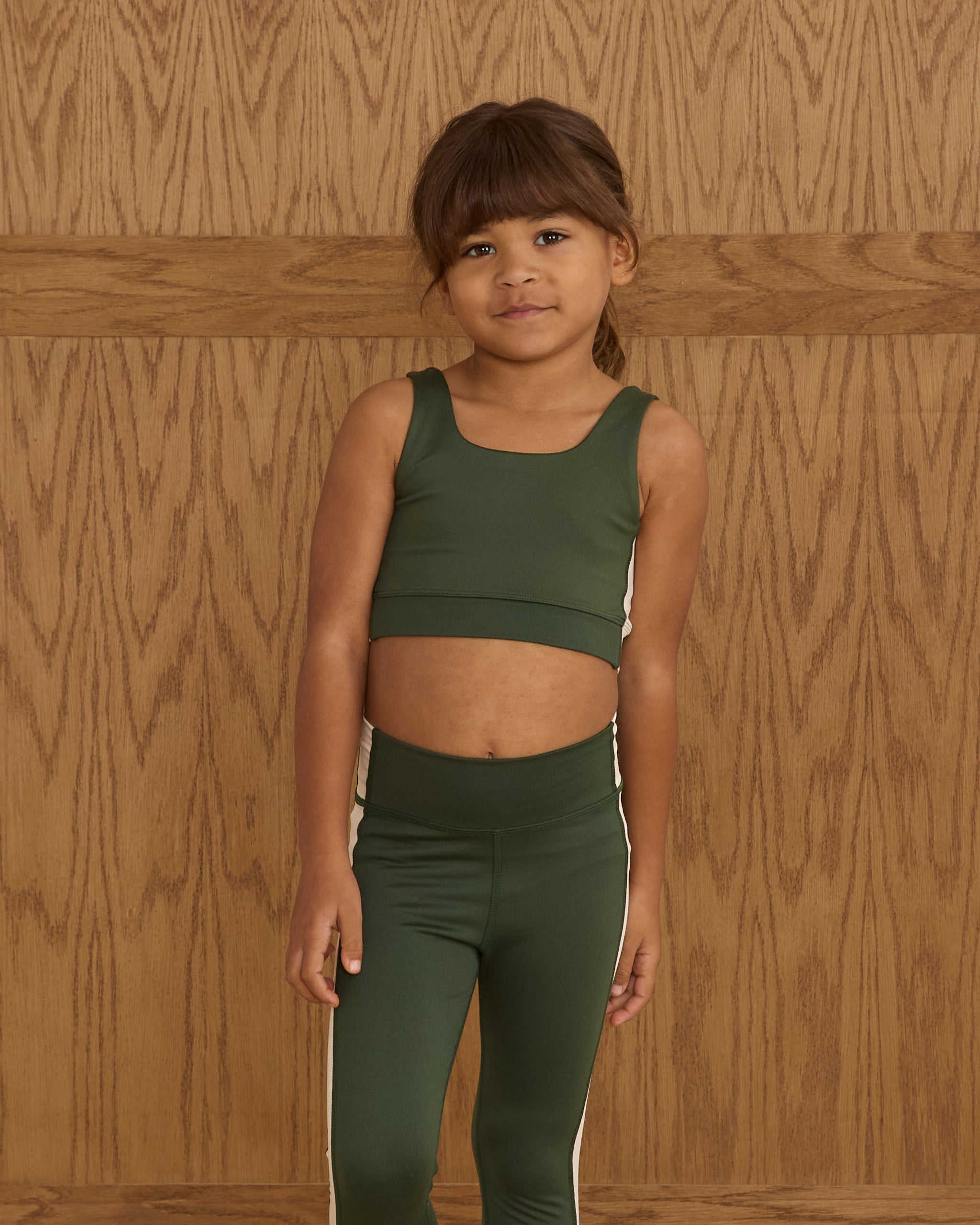 Swift Sports Bra || Green - Rylee + Cru | Kids Clothes | Trendy Baby Clothes | Modern Infant Outfits |