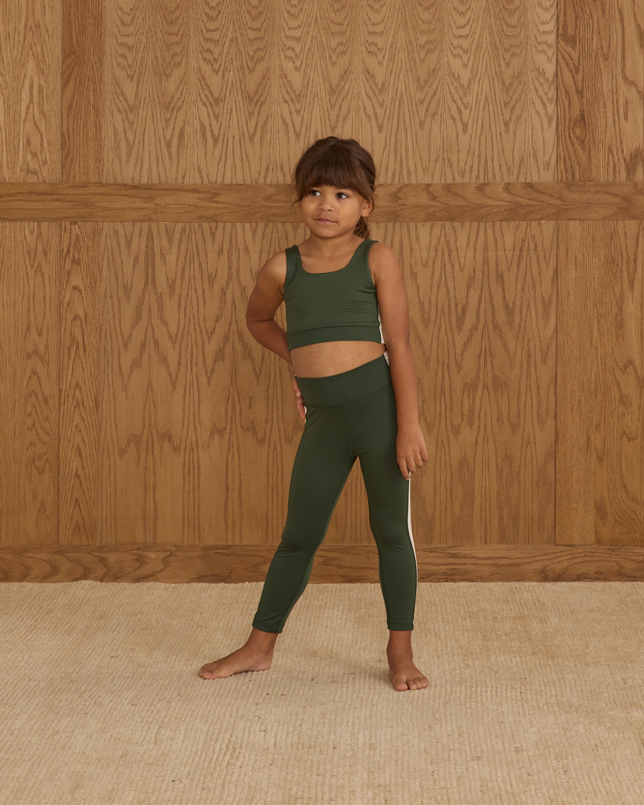 Swift Sports Bra || Green - Rylee + Cru | Kids Clothes | Trendy Baby Clothes | Modern Infant Outfits |