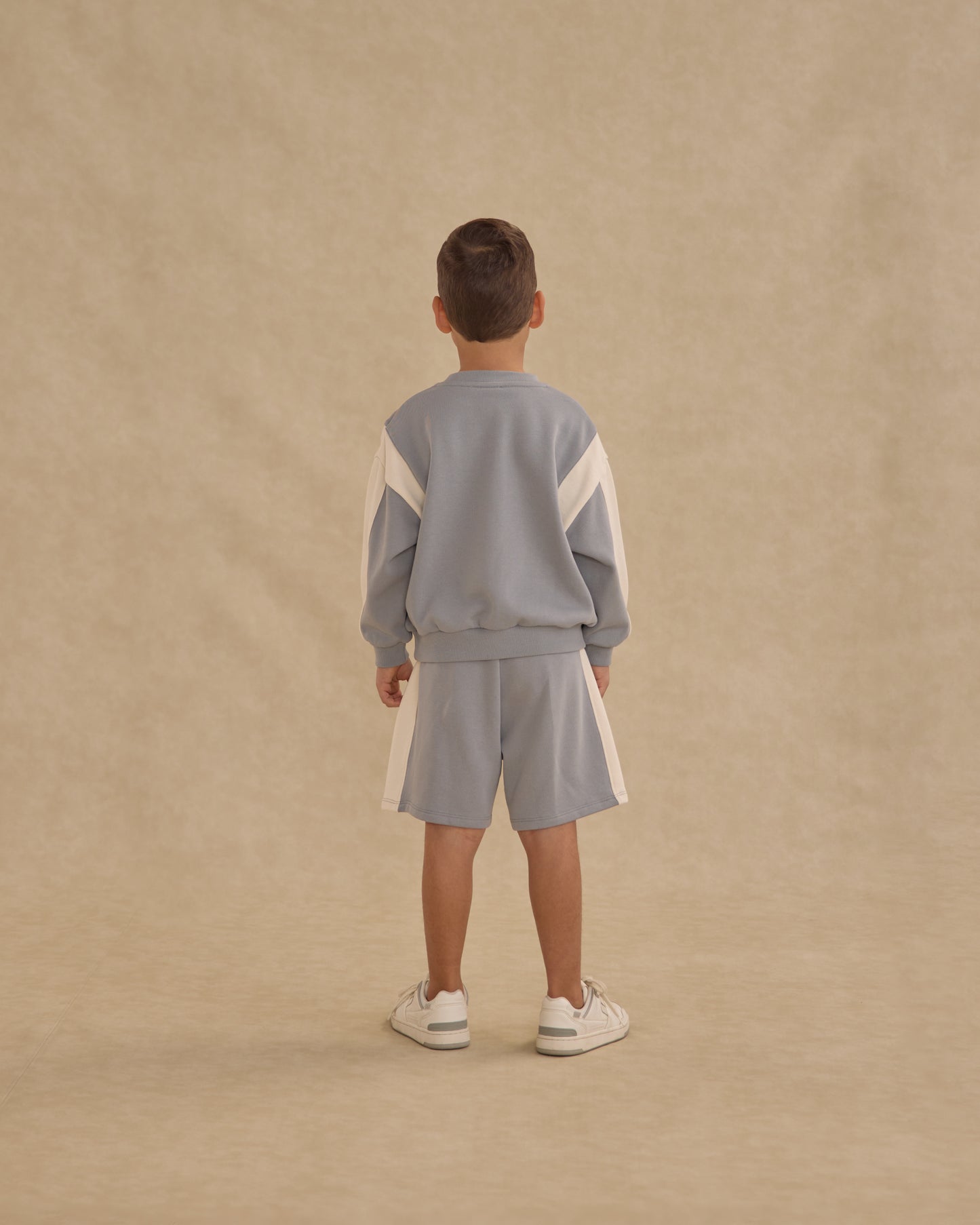 Boxing Short || Dusty Blue - Rylee + Cru | Kids Clothes | Trendy Baby Clothes | Modern Infant Outfits |