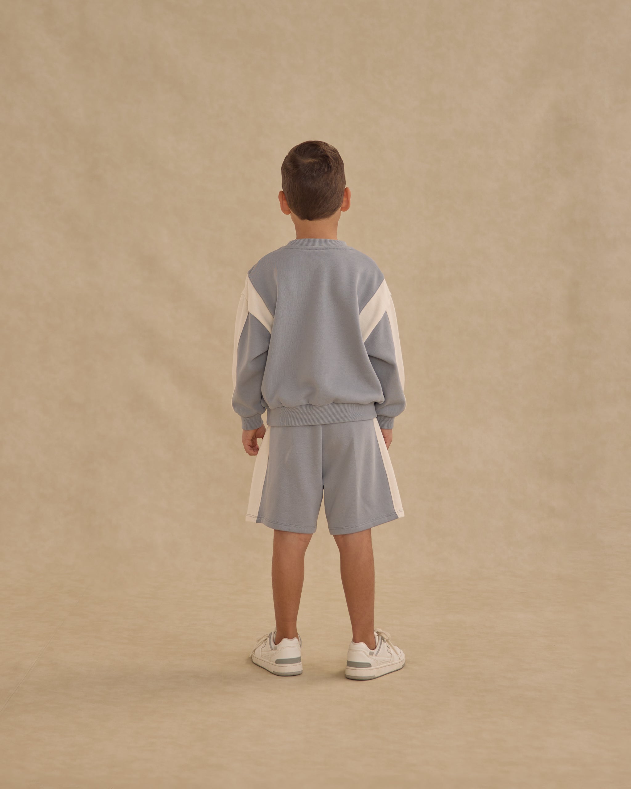 Boxing Short || Dusty Blue - Rylee + Cru | Kids Clothes | Trendy Baby Clothes | Modern Infant Outfits |