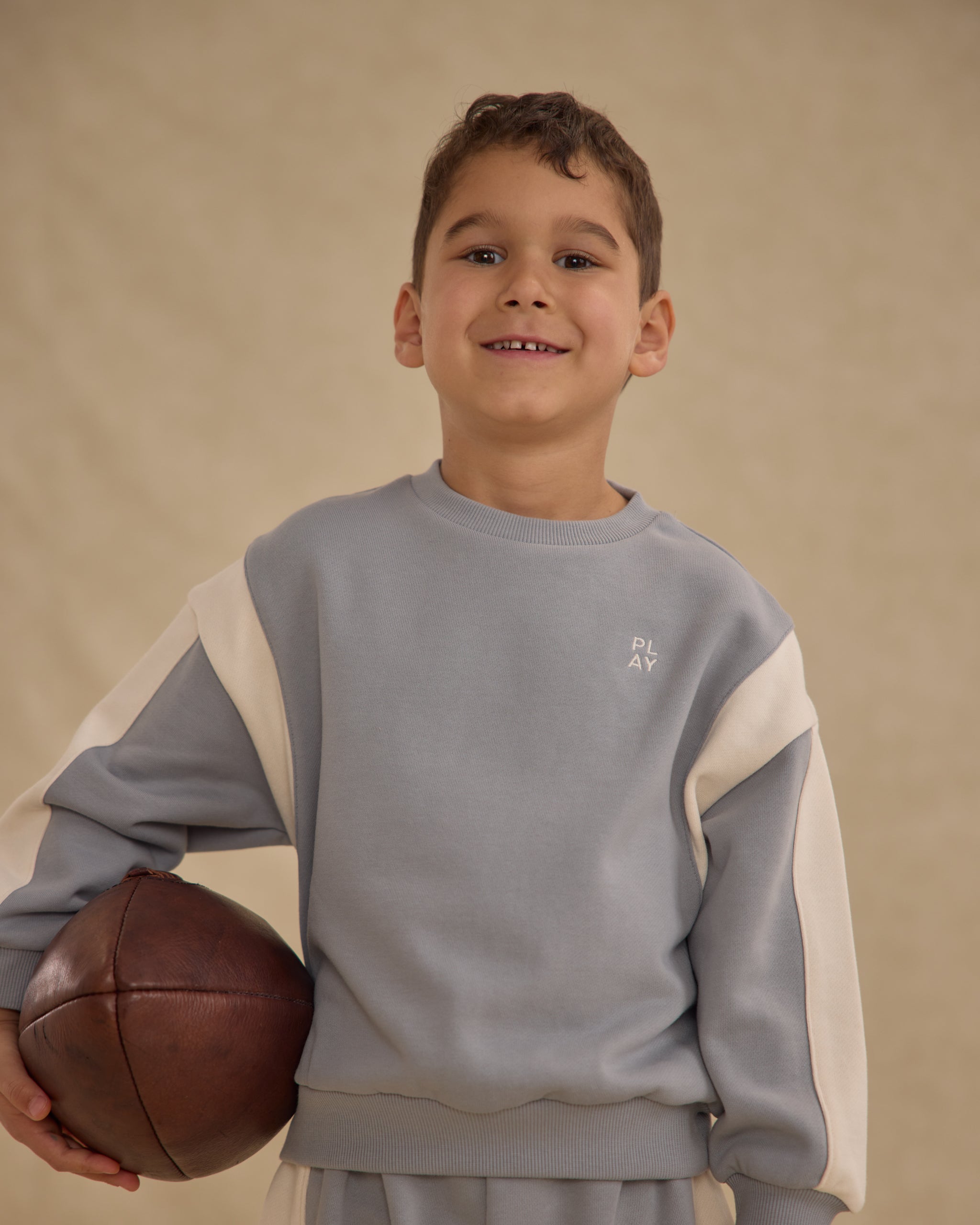 Relaxed Sweatshirt || Dusty Blue - Rylee + Cru | Kids Clothes | Trendy Baby Clothes | Modern Infant Outfits |