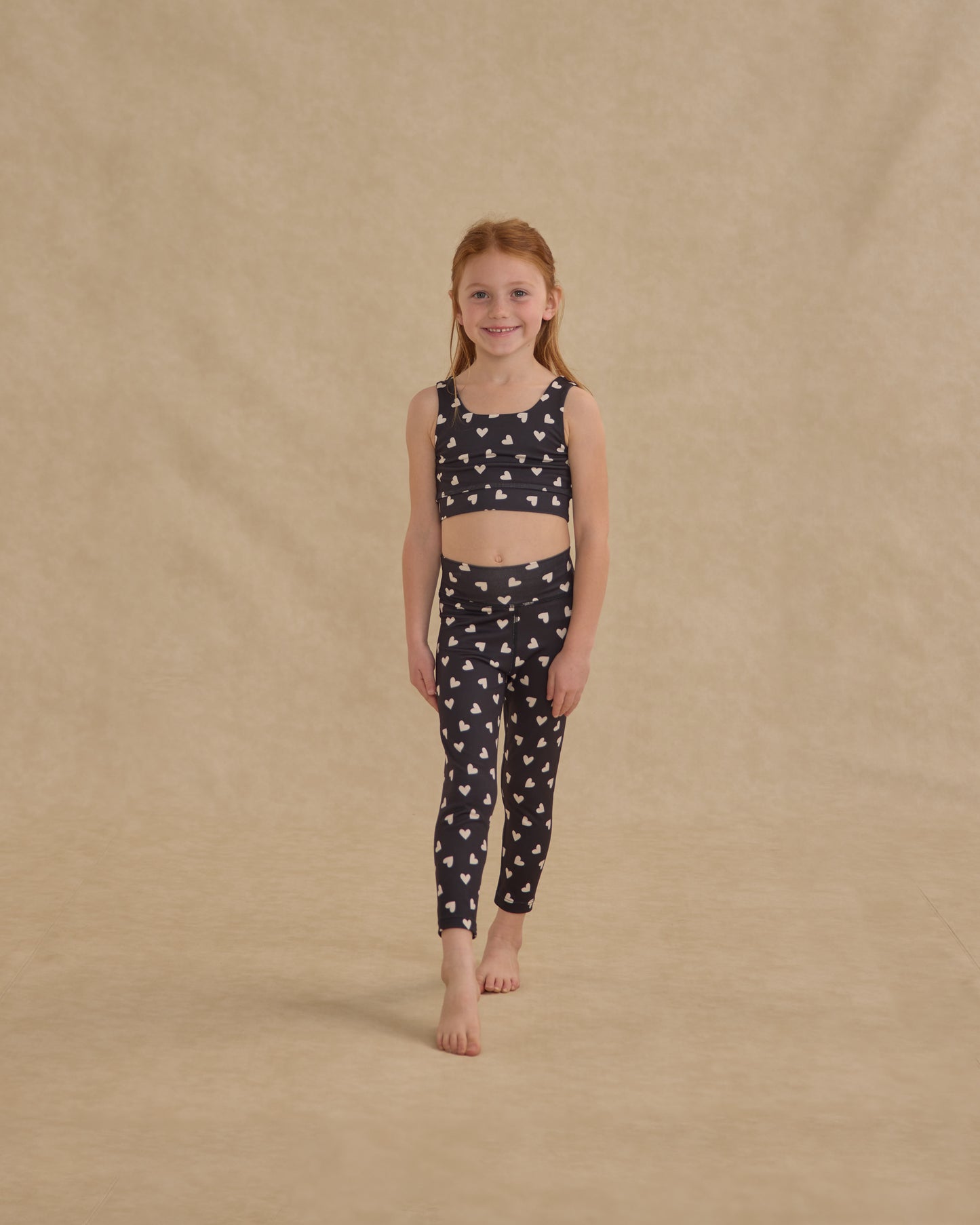 Swift Sports Bra || Hearts - Rylee + Cru | Kids Clothes | Trendy Baby Clothes | Modern Infant Outfits |