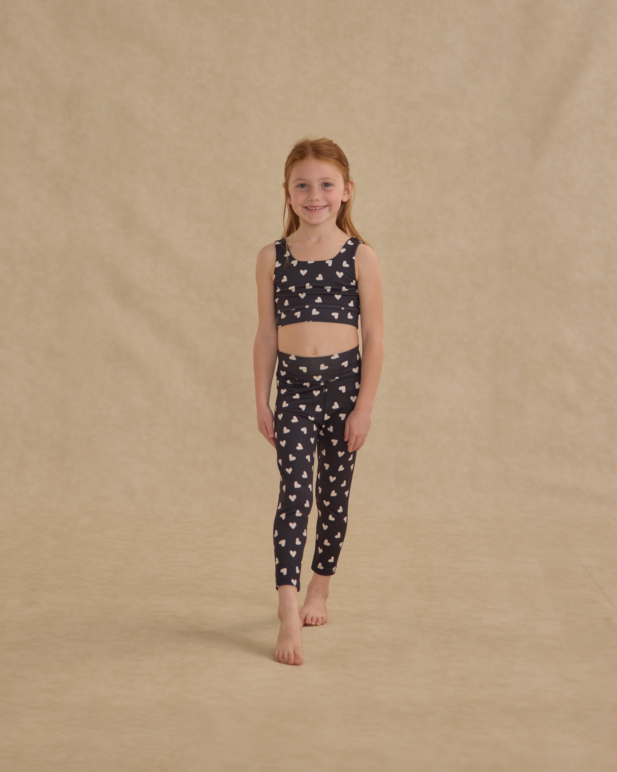 Swift Sports Bra || Hearts - Rylee + Cru | Kids Clothes | Trendy Baby Clothes | Modern Infant Outfits |