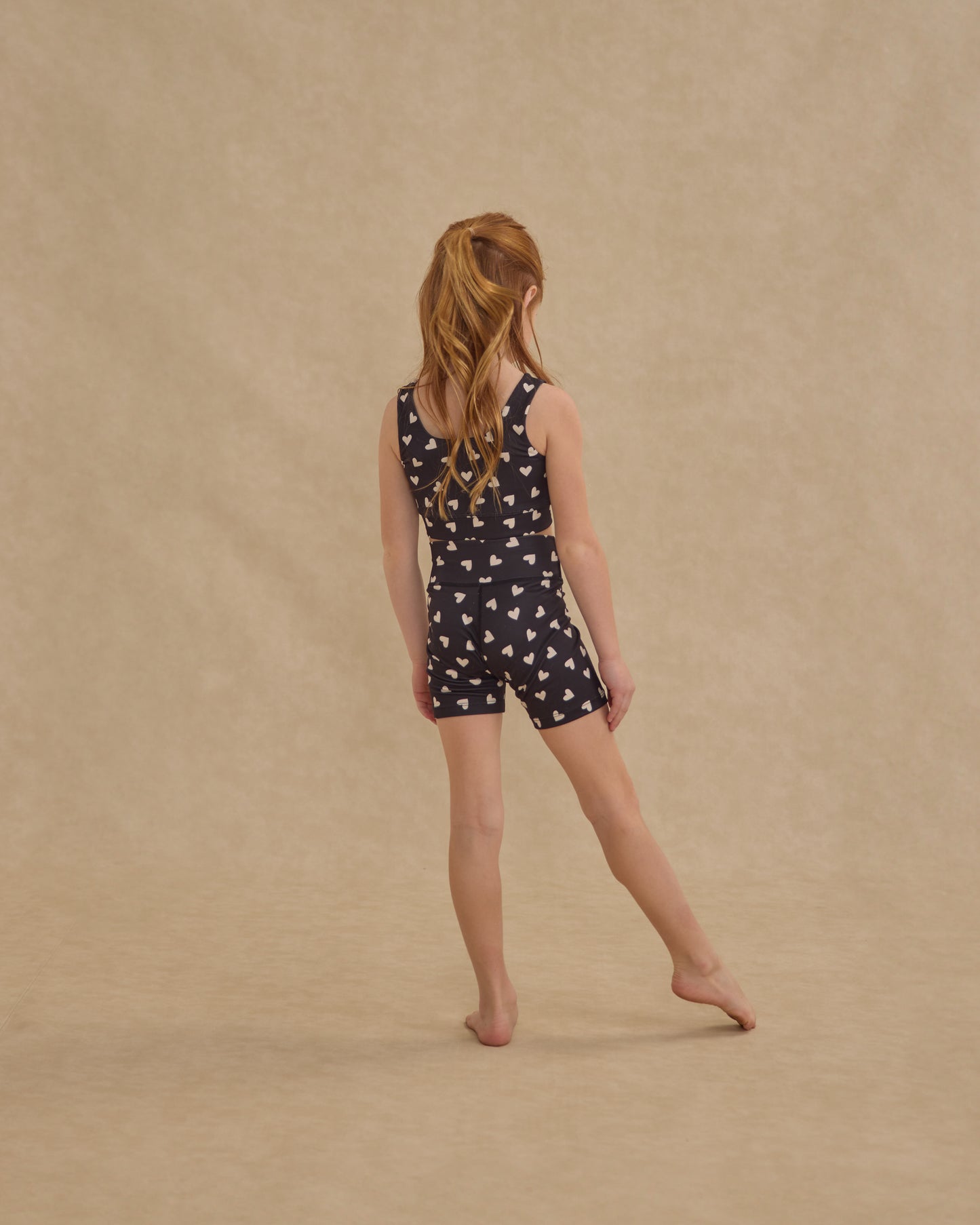 Swift Sports Bra || Hearts - Rylee + Cru | Kids Clothes | Trendy Baby Clothes | Modern Infant Outfits |