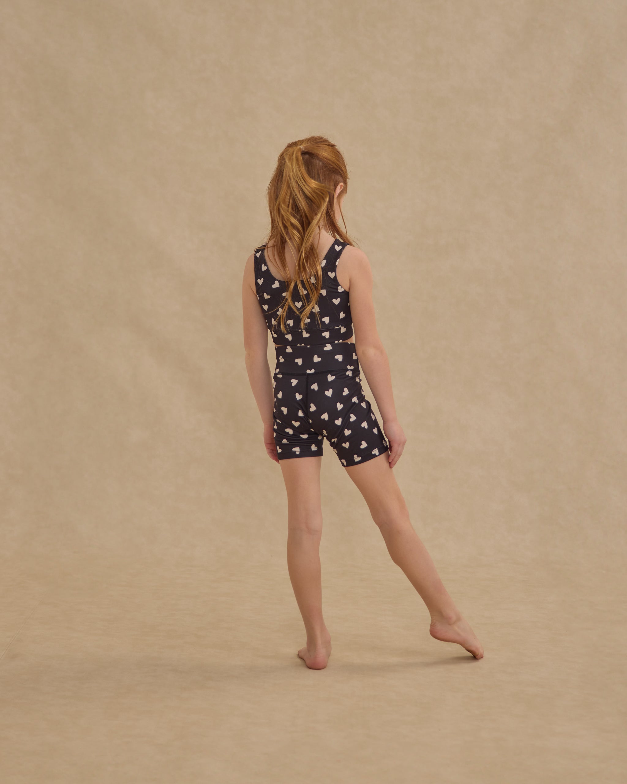 Swift Sports Bra || Hearts - Rylee + Cru | Kids Clothes | Trendy Baby Clothes | Modern Infant Outfits |