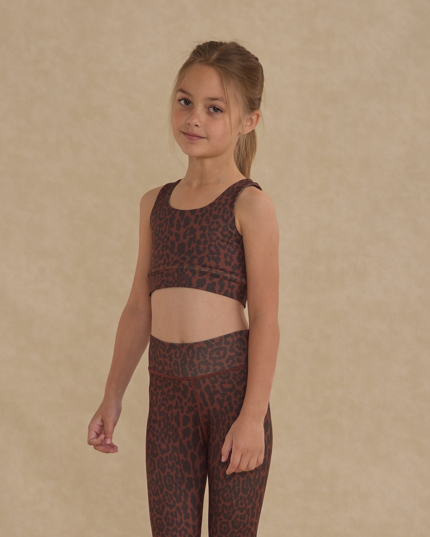 Swift Sports Bra || Leopard - Rylee + Cru | Kids Clothes | Trendy Baby Clothes | Modern Infant Outfits |