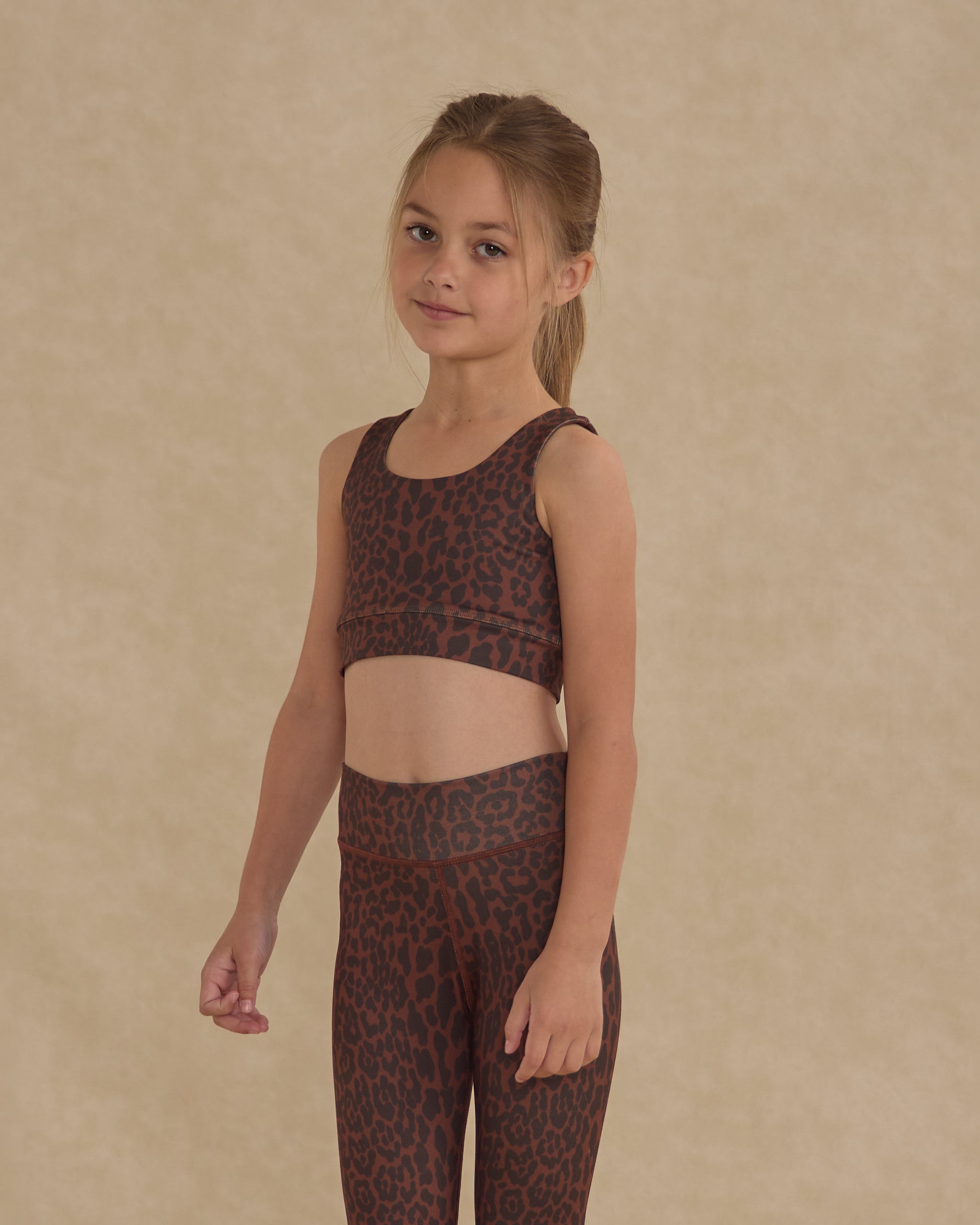 Swift Sports Bra || Leopard - Rylee + Cru | Kids Clothes | Trendy Baby Clothes | Modern Infant Outfits |