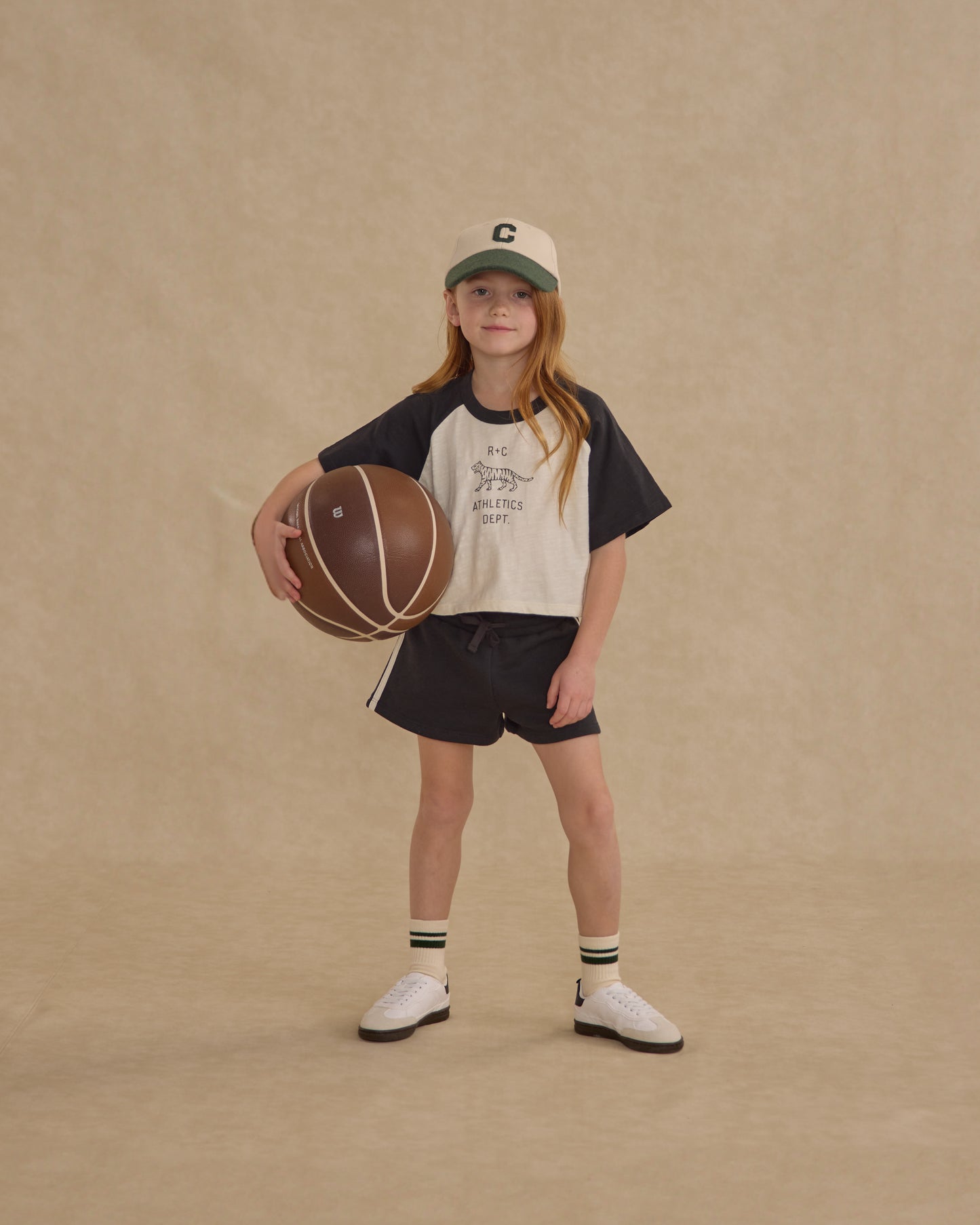 Raglan Crop Tee || RC Athletic Dept - Rylee + Cru | Kids Clothes | Trendy Baby Clothes | Modern Infant Outfits |