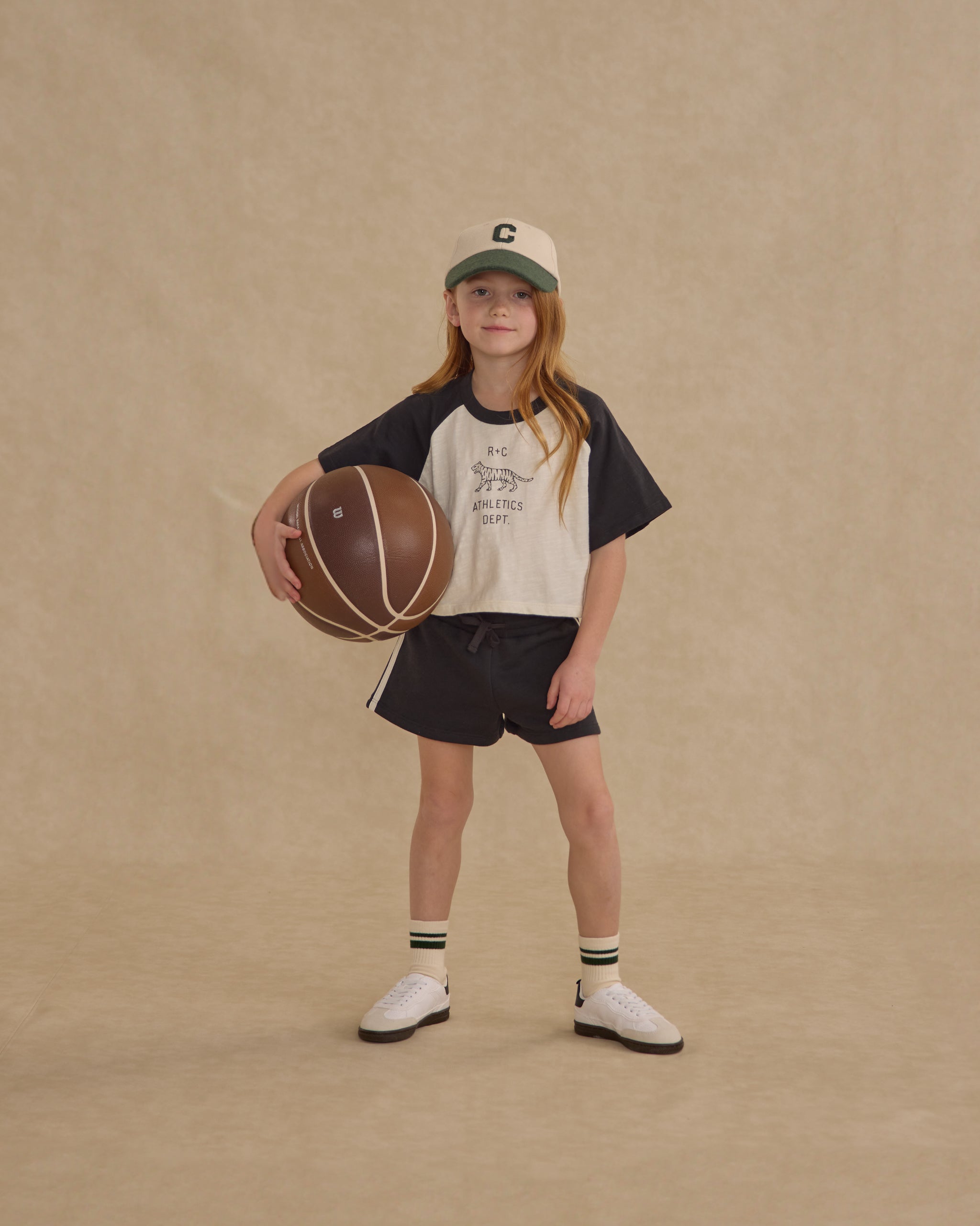 Raglan Crop Tee || RC Athletic Dept - Rylee + Cru | Kids Clothes | Trendy Baby Clothes | Modern Infant Outfits |