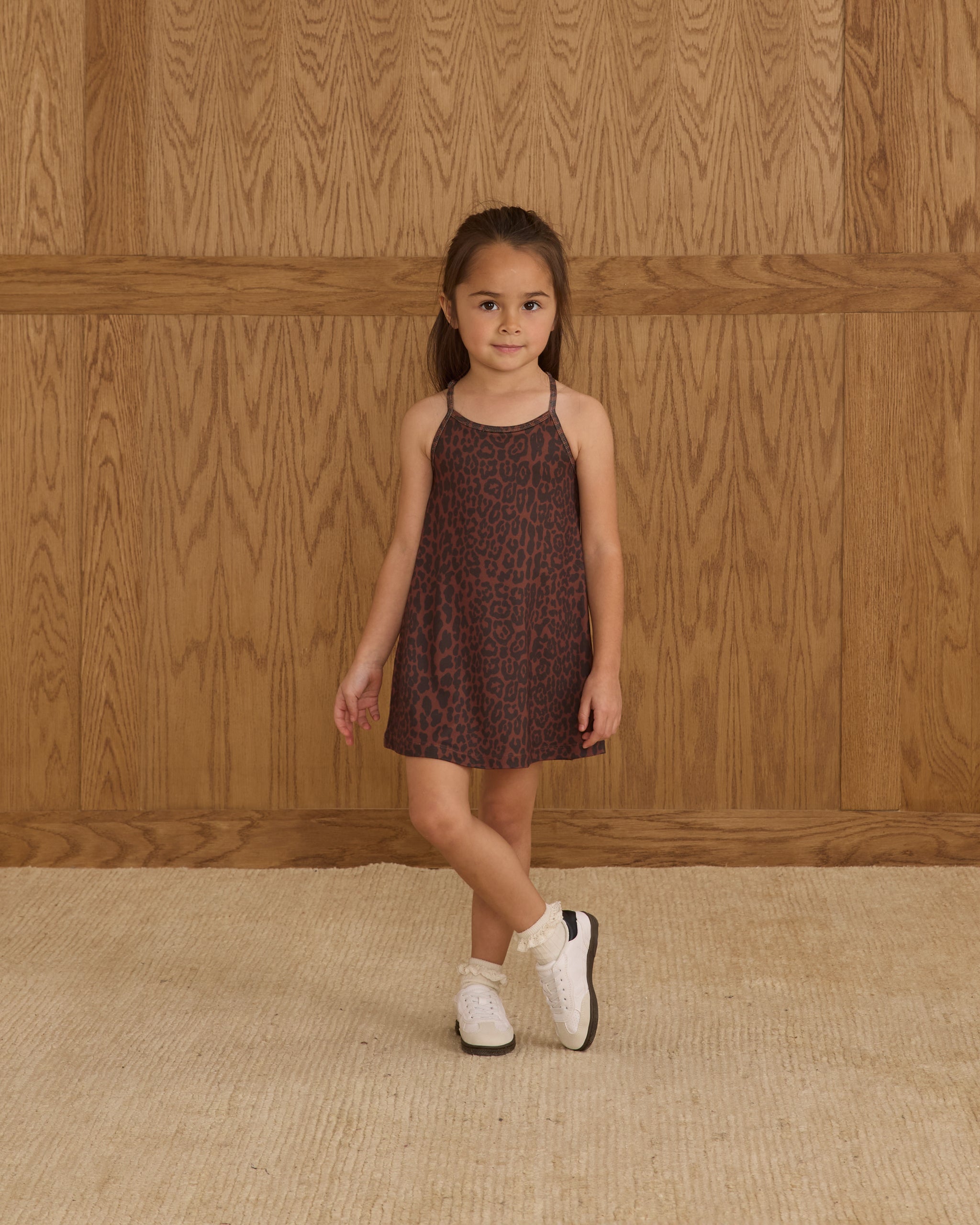 Loma Dress || Leopard - Rylee + Cru | Kids Clothes | Trendy Baby Clothes | Modern Infant Outfits |