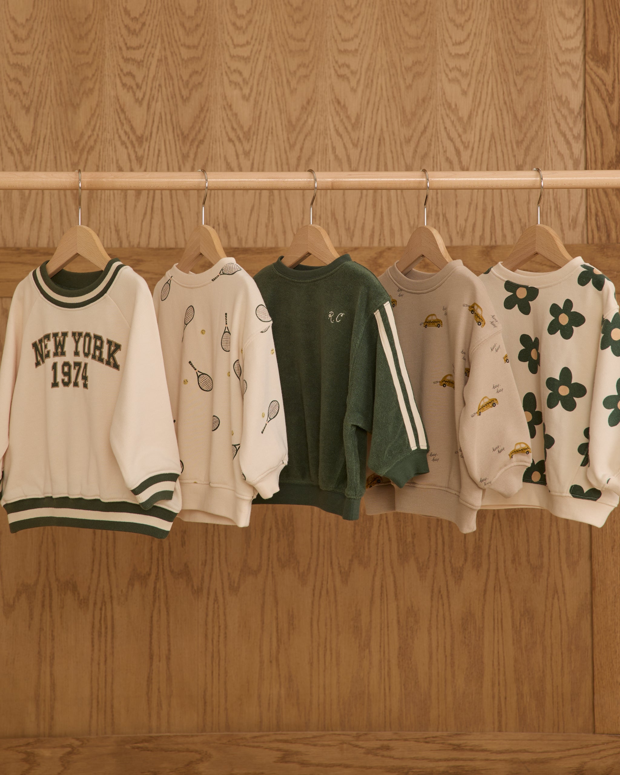 Oversized Sweatshirt || Green - Rylee + Cru | Kids Clothes | Trendy Baby Clothes | Modern Infant Outfits |