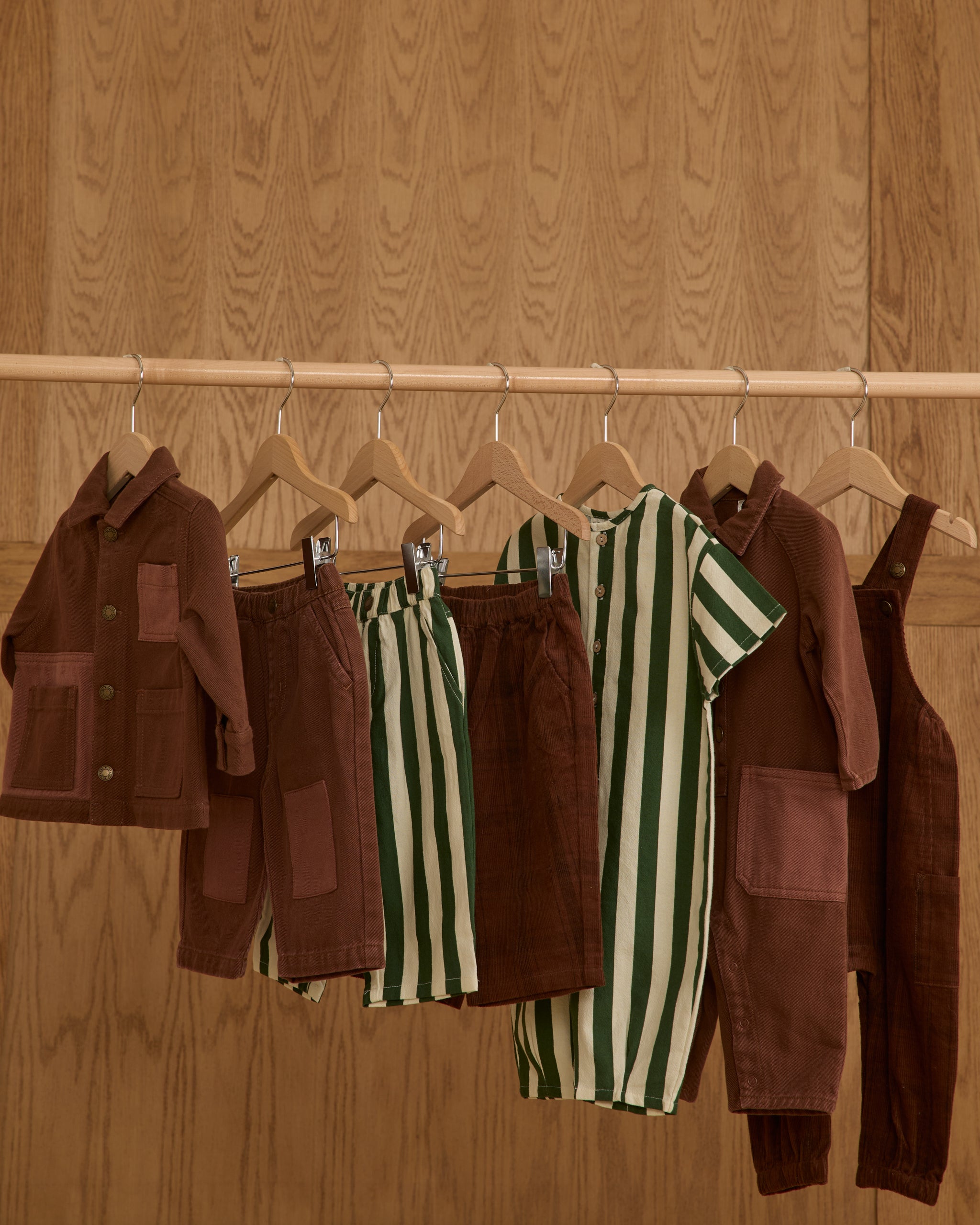 Corduroy Baggy Pant || Brown Plaid - Rylee + Cru | Kids Clothes | Trendy Baby Clothes | Modern Infant Outfits |