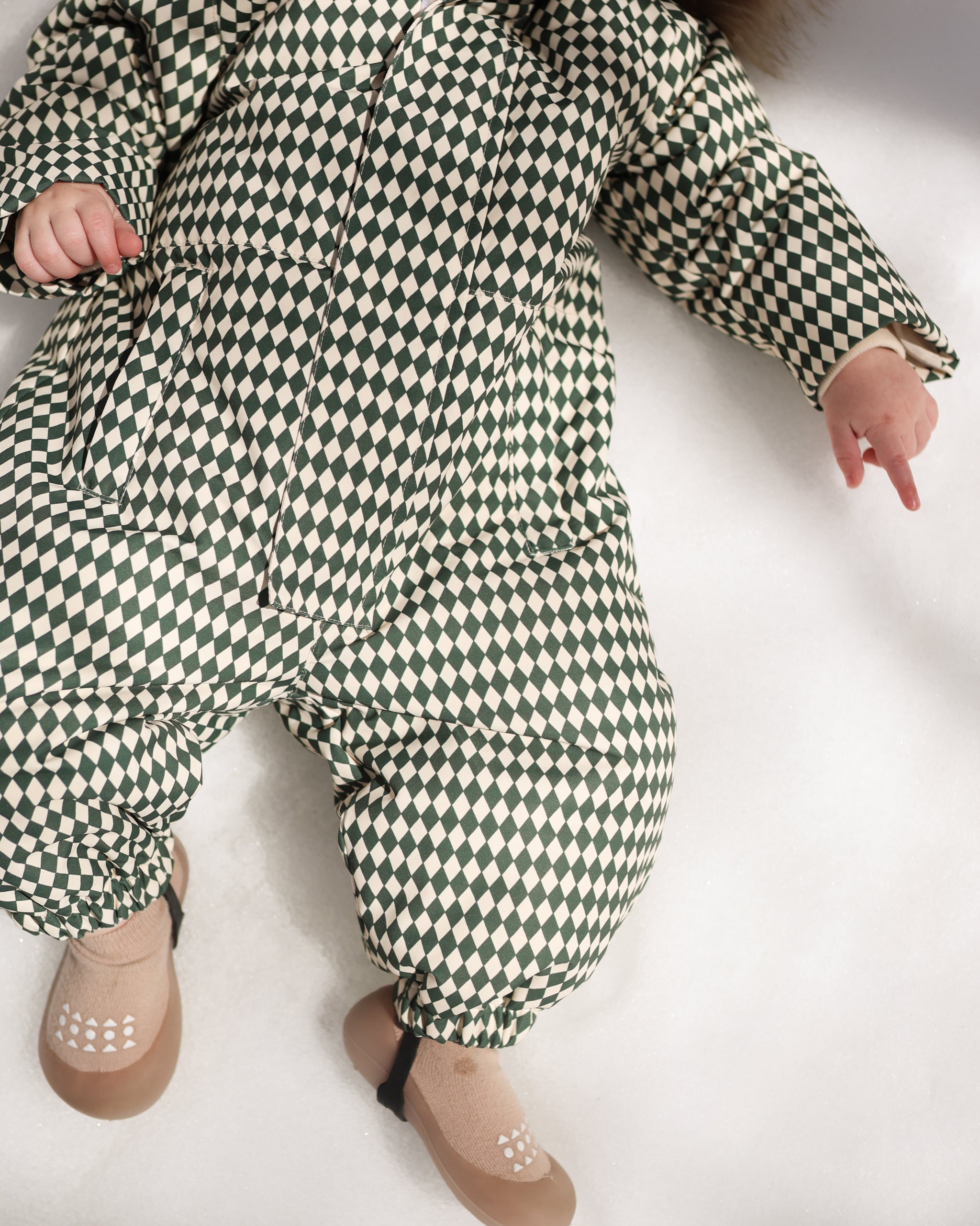 Ski Snowsuit || Green Diamond - Rylee + Cru | Kids Clothes | Trendy Baby Clothes | Modern Infant Outfits |