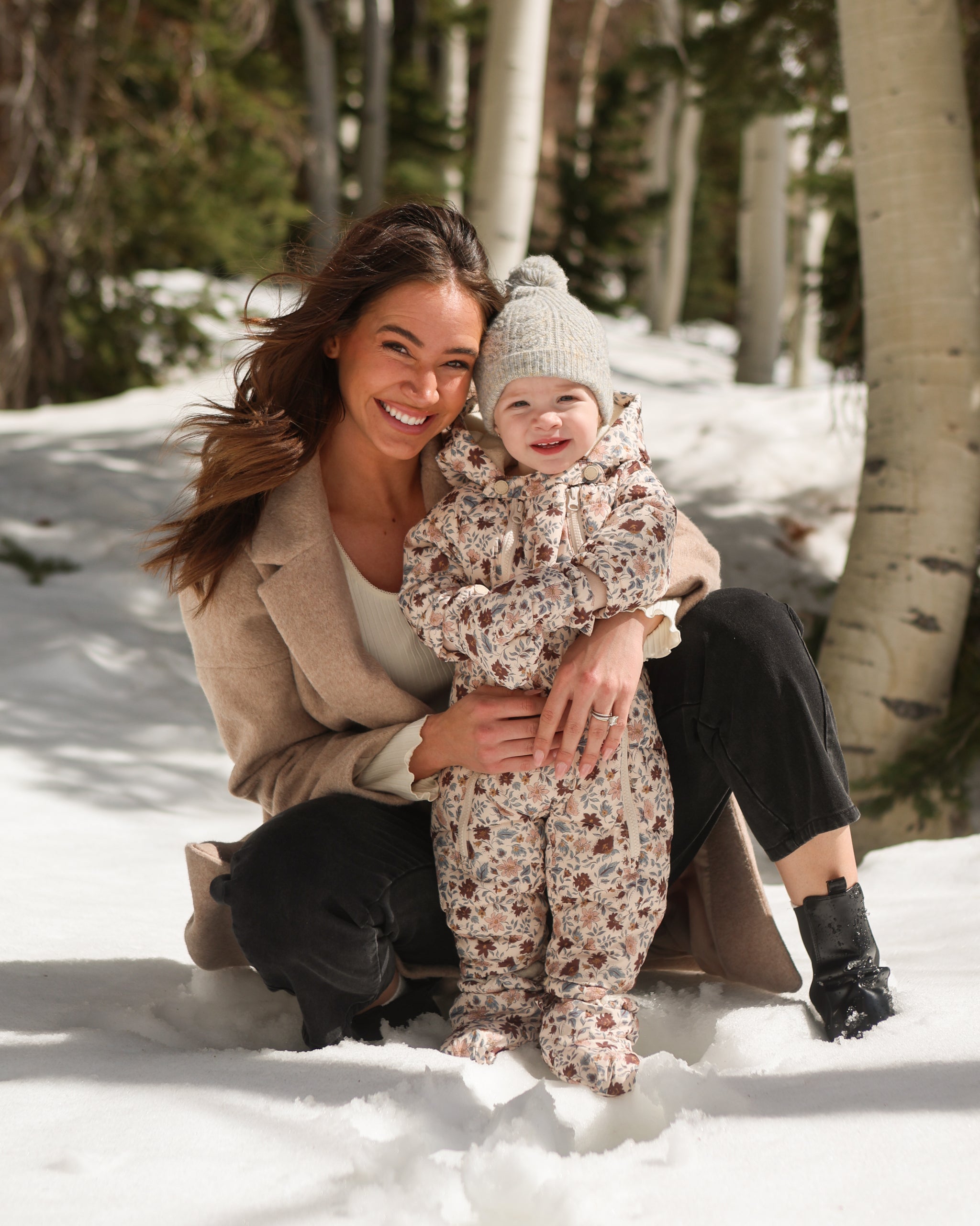 Beanie || Dusty Blue - Rylee + Cru | Kids Clothes | Trendy Baby Clothes | Modern Infant Outfits |