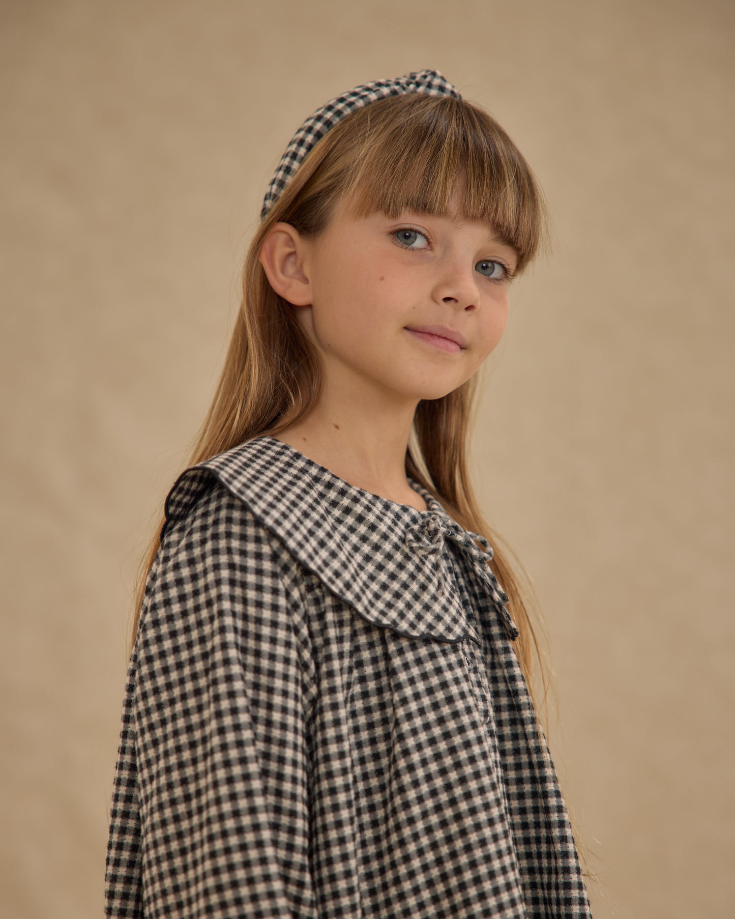 Knotted Headband || Black Gingham - Rylee + Cru | Kids Clothes | Trendy Baby Clothes | Modern Infant Outfits |