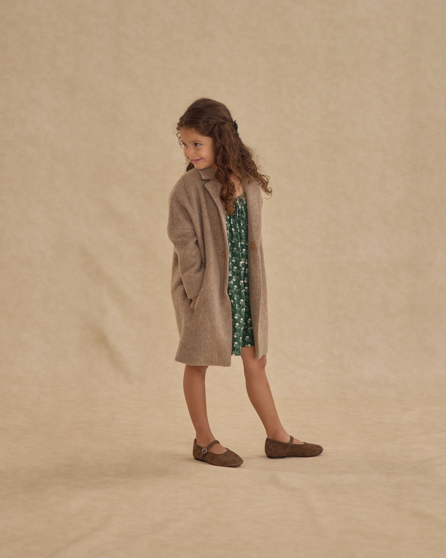 Presley Longline Coat || Camel - Rylee + Cru | Kids Clothes | Trendy Baby Clothes | Modern Infant Outfits |