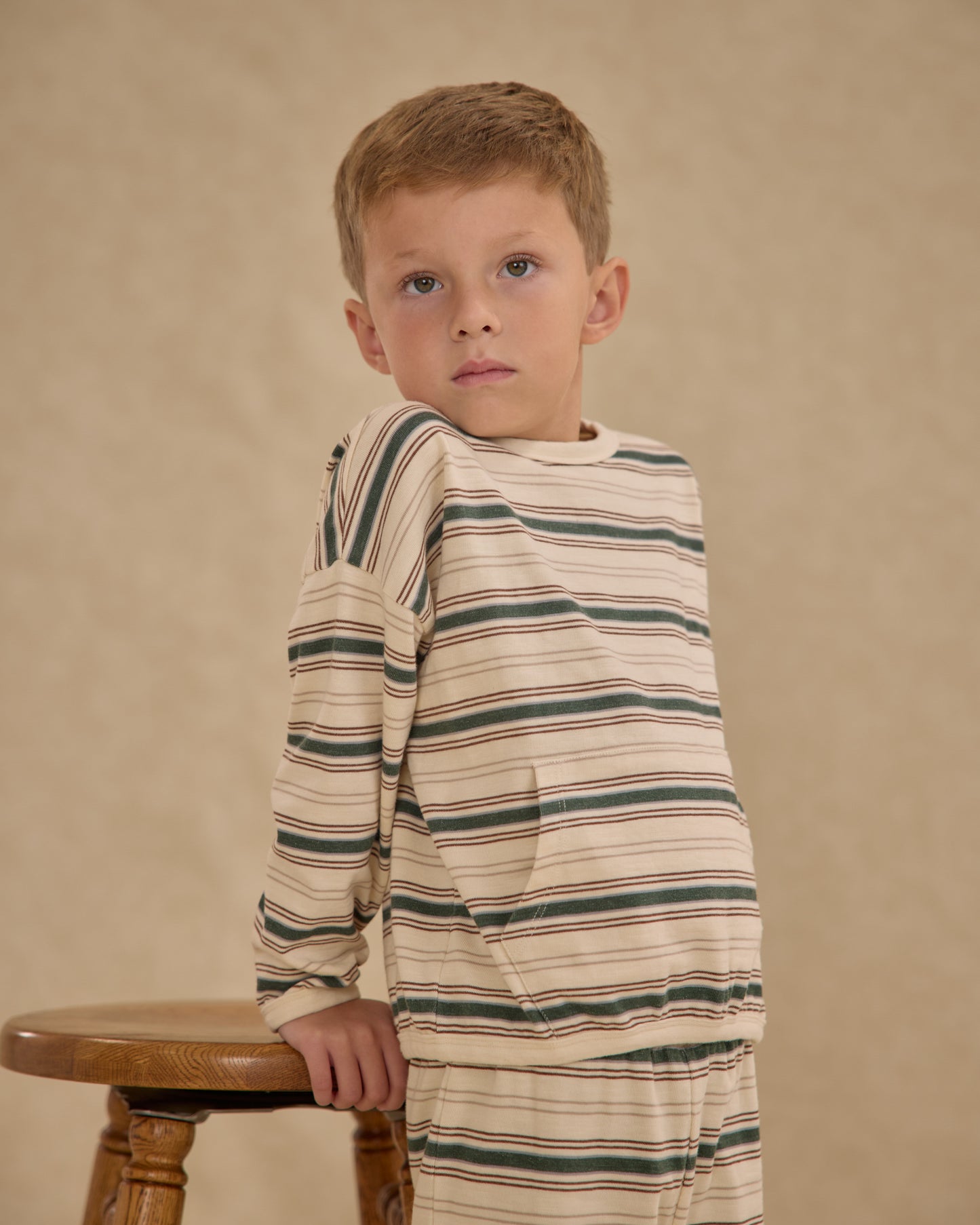 Relaxed Set || Retro Stripe - Rylee + Cru | Kids Clothes | Trendy Baby Clothes | Modern Infant Outfits |