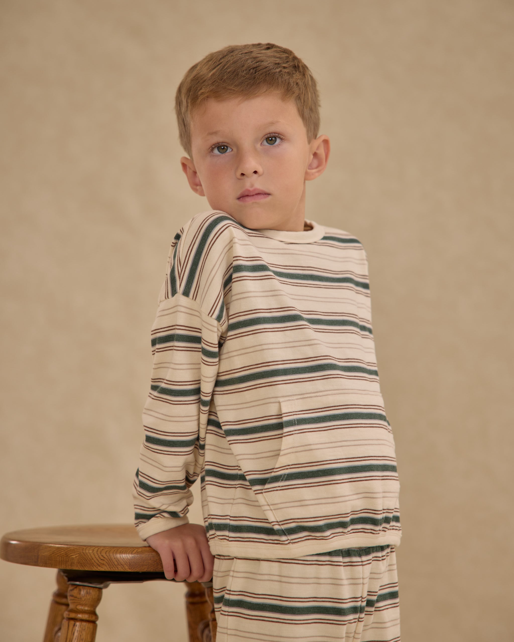 Relaxed Set || Retro Stripe - Rylee + Cru | Kids Clothes | Trendy Baby Clothes | Modern Infant Outfits |