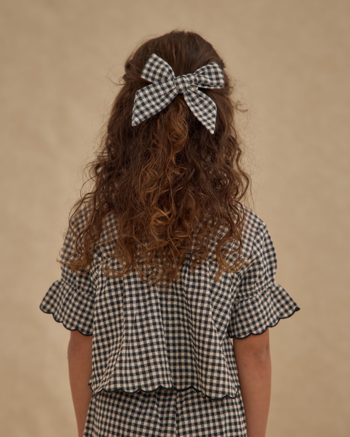 Bow || Black Gingham - Rylee + Cru | Kids Clothes | Trendy Baby Clothes | Modern Infant Outfits |