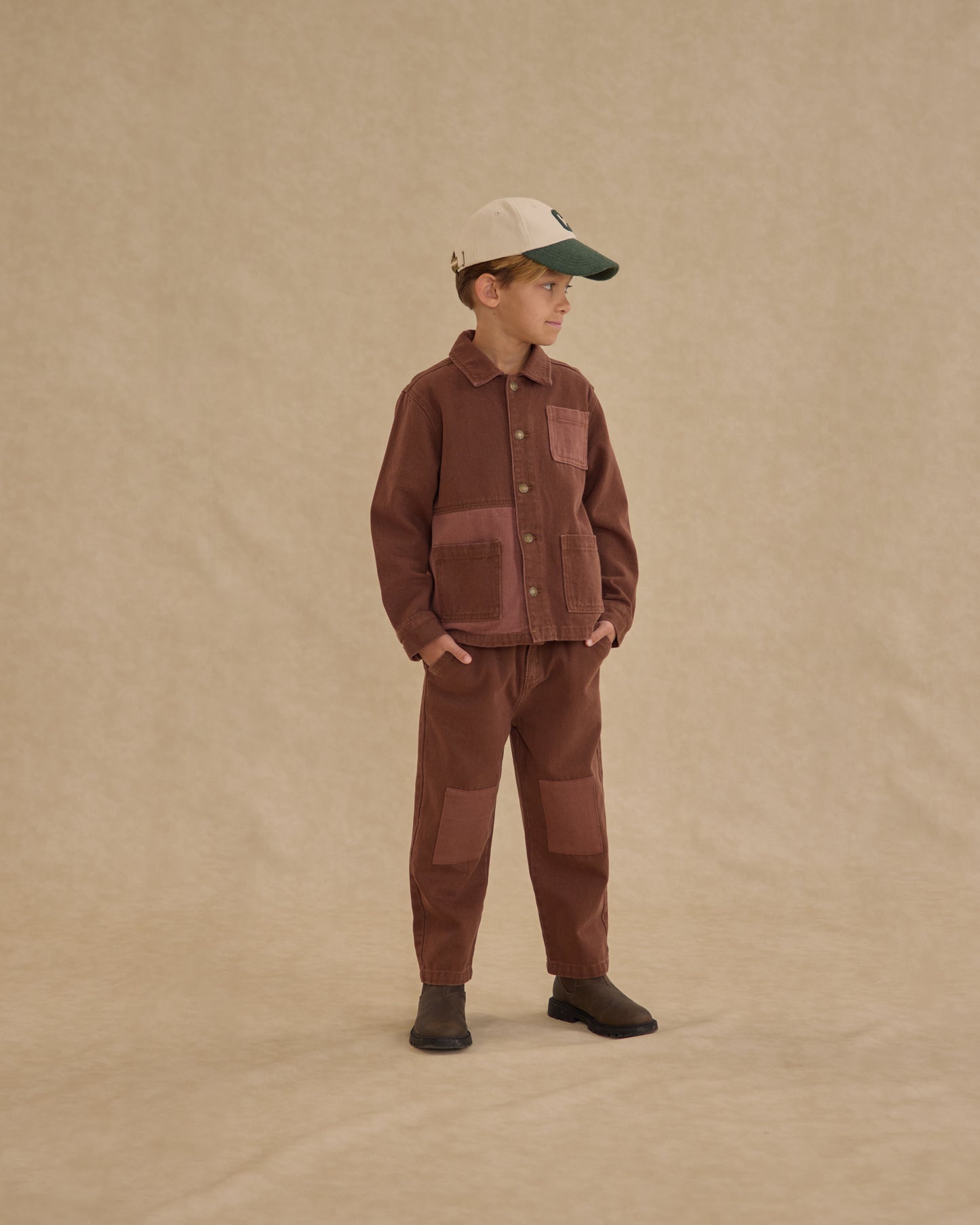 Denim Jacket || Brown - Rylee + Cru | Kids Clothes | Trendy Baby Clothes | Modern Infant Outfits |