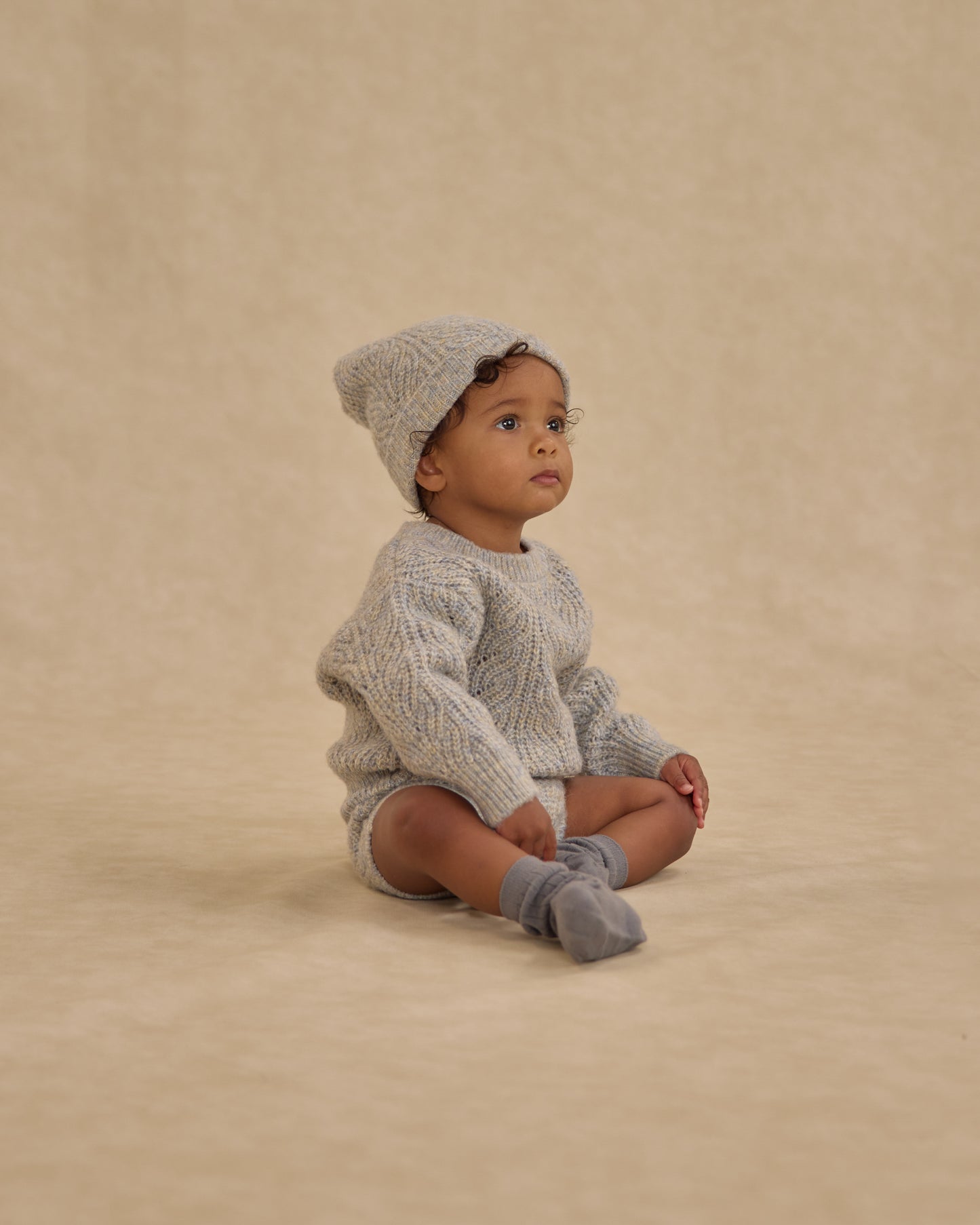 Beanie || Dusty Blue - Rylee + Cru | Kids Clothes | Trendy Baby Clothes | Modern Infant Outfits |