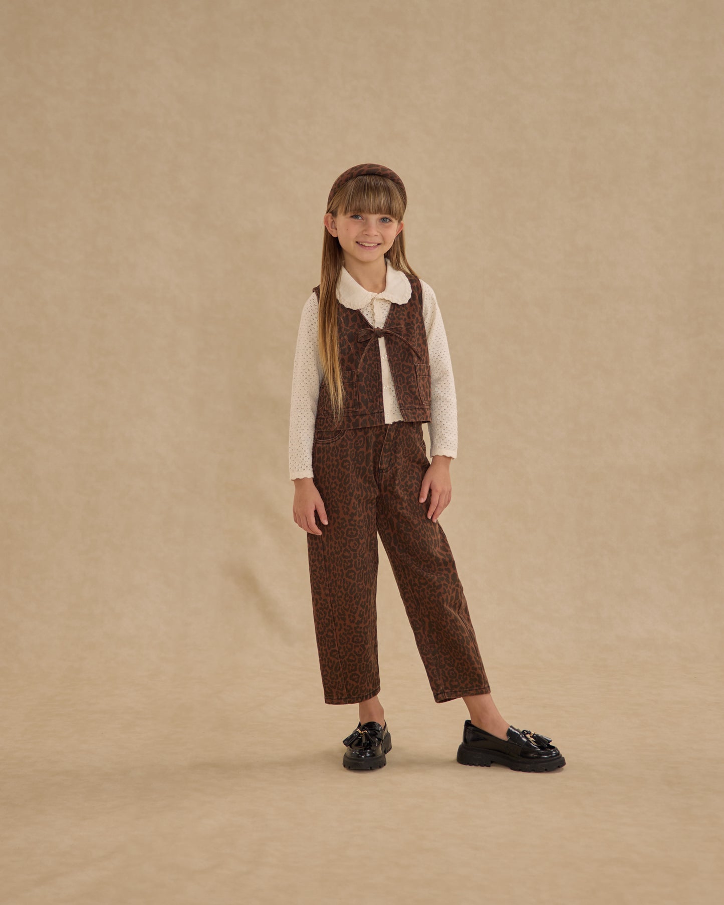 Barrel Pant || Leopard - Rylee + Cru | Kids Clothes | Trendy Baby Clothes | Modern Infant Outfits |