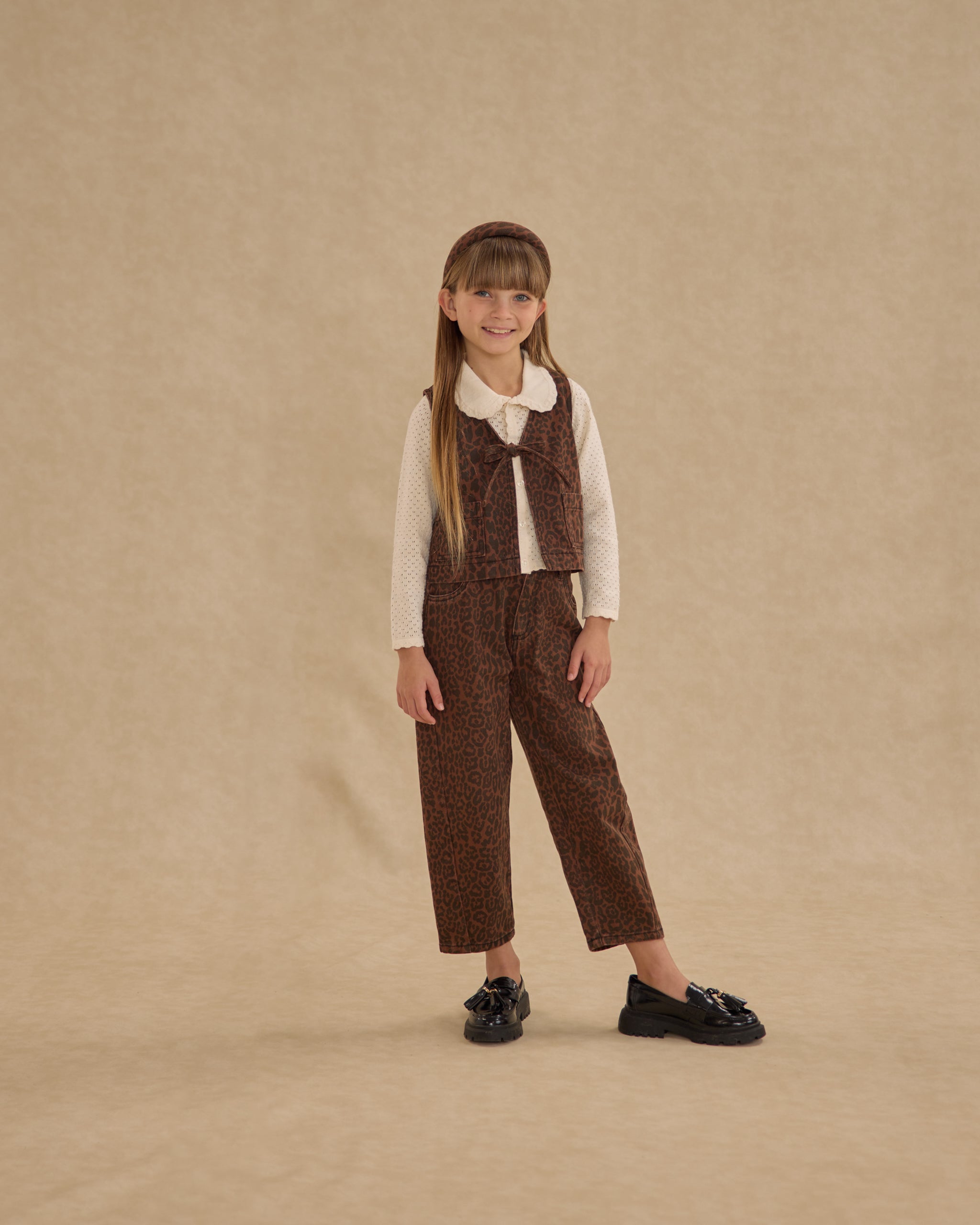 Barrel Pant || Leopard - Rylee + Cru | Kids Clothes | Trendy Baby Clothes | Modern Infant Outfits |