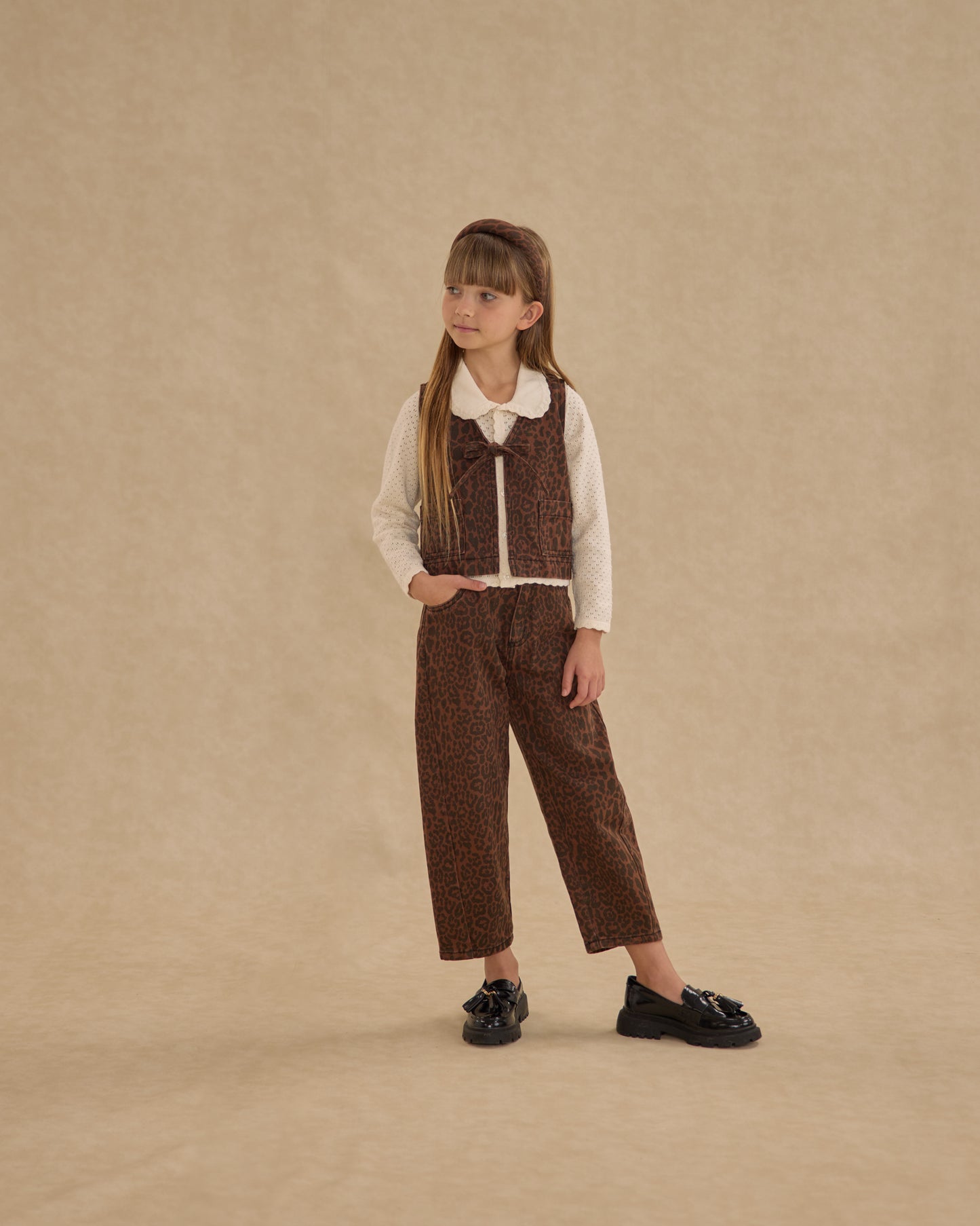 Barrel Pant || Leopard - Rylee + Cru | Kids Clothes | Trendy Baby Clothes | Modern Infant Outfits |