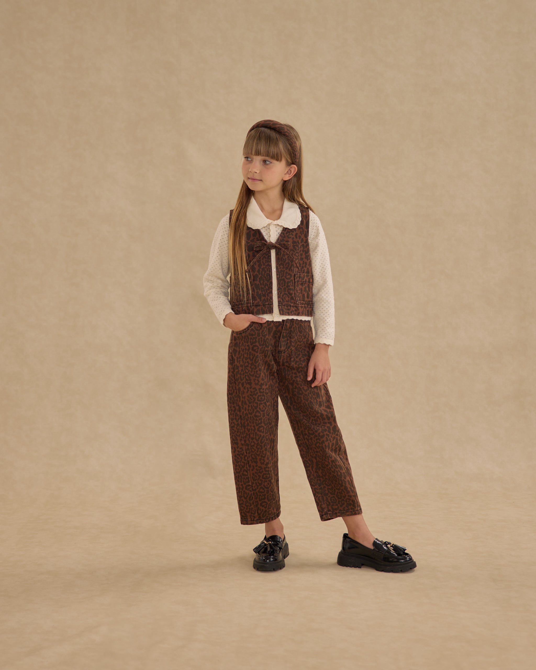 Barrel Pant || Leopard - Rylee + Cru | Kids Clothes | Trendy Baby Clothes | Modern Infant Outfits |