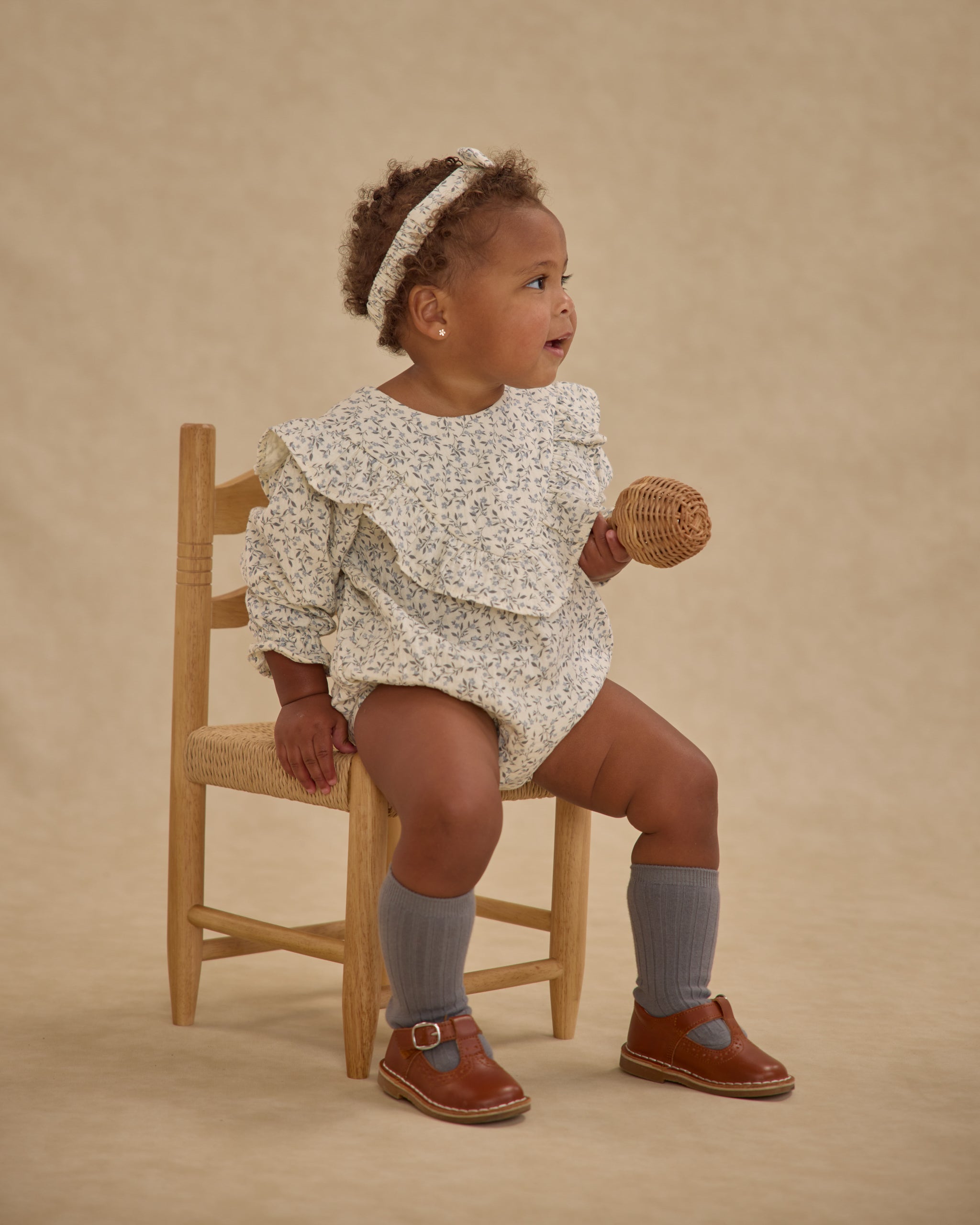 Winnie Romper || Blue Vines - Rylee + Cru | Kids Clothes | Trendy Baby Clothes | Modern Infant Outfits |