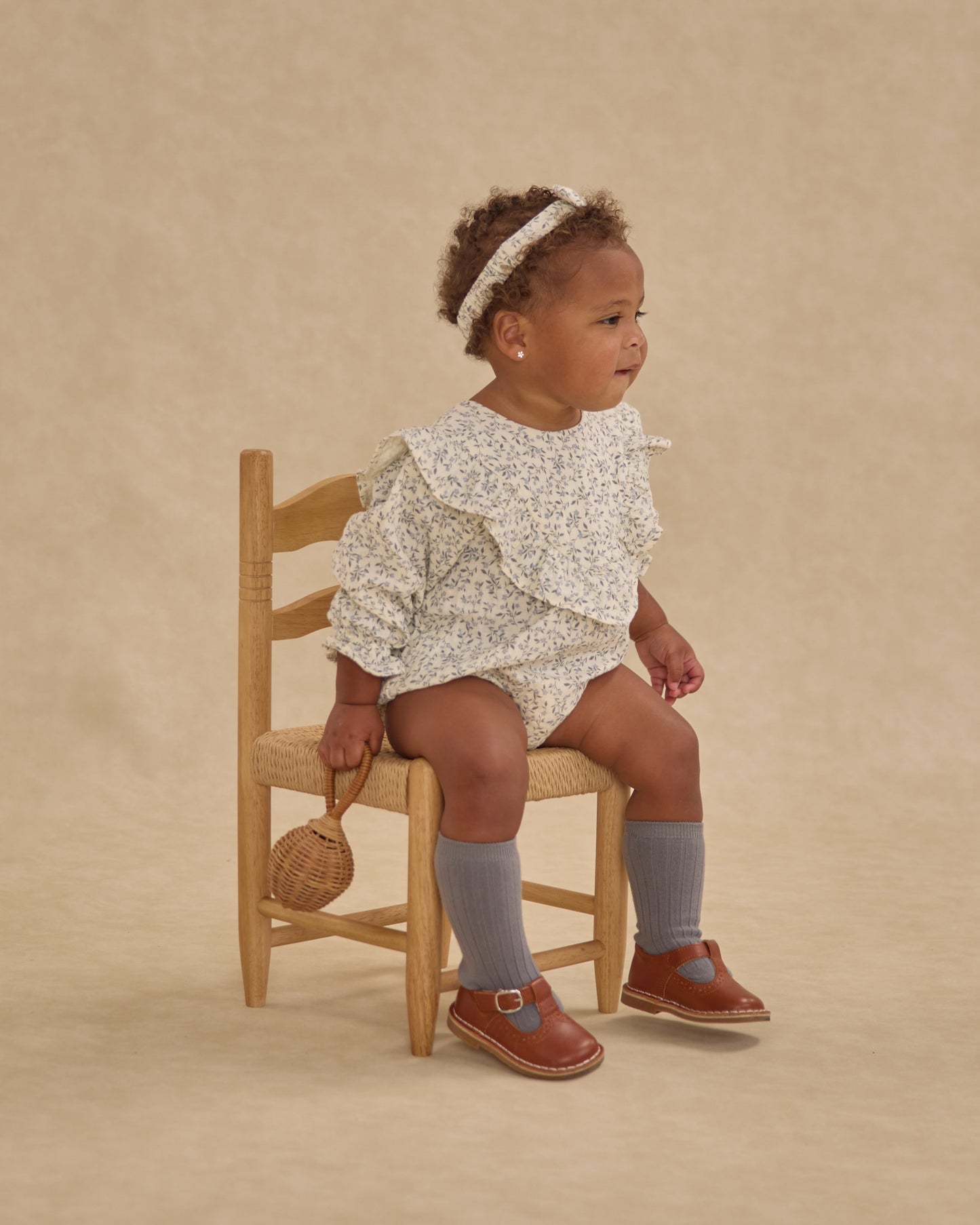 Baby Bow Headband || Blue Vines - Rylee + Cru | Kids Clothes | Trendy Baby Clothes | Modern Infant Outfits |