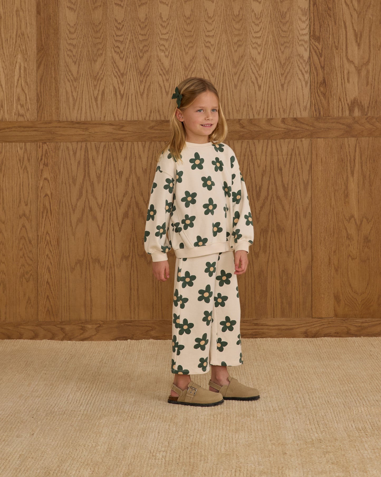 Wide Leg Sweatpant || Daisy - Rylee + Cru | Kids Clothes | Trendy Baby Clothes | Modern Infant Outfits |