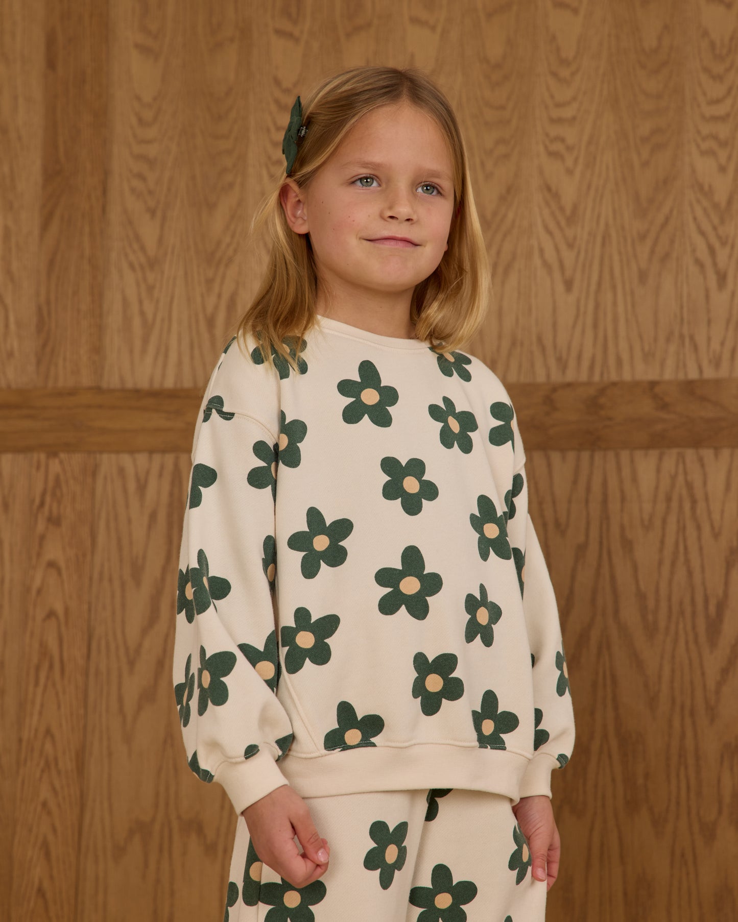 Oversized Sweatshirt || Daisy - Rylee + Cru | Kids Clothes | Trendy Baby Clothes | Modern Infant Outfits |